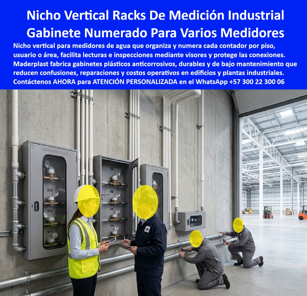 Nicho De Pared Medidores Agua Gabinete Agua Rack Multipunto Maderplast - Nicho Vertical Agua Planta Industrial Identificación Numerada, Gabinetes Varios Medidores De Agua Sin Mantenimiento, Armario repartición de agua por piso norma técnica Agua Nicho De Pared Medidores Agua Gabinete Agua Rack Multipunto Maderplast Nicho Vertical Agua Planta Industrial Identificación Numerada Gabinetes Varios Medidores De Agua Sin Mantenimiento Armario repartición de agua por piso norma técnica Agua