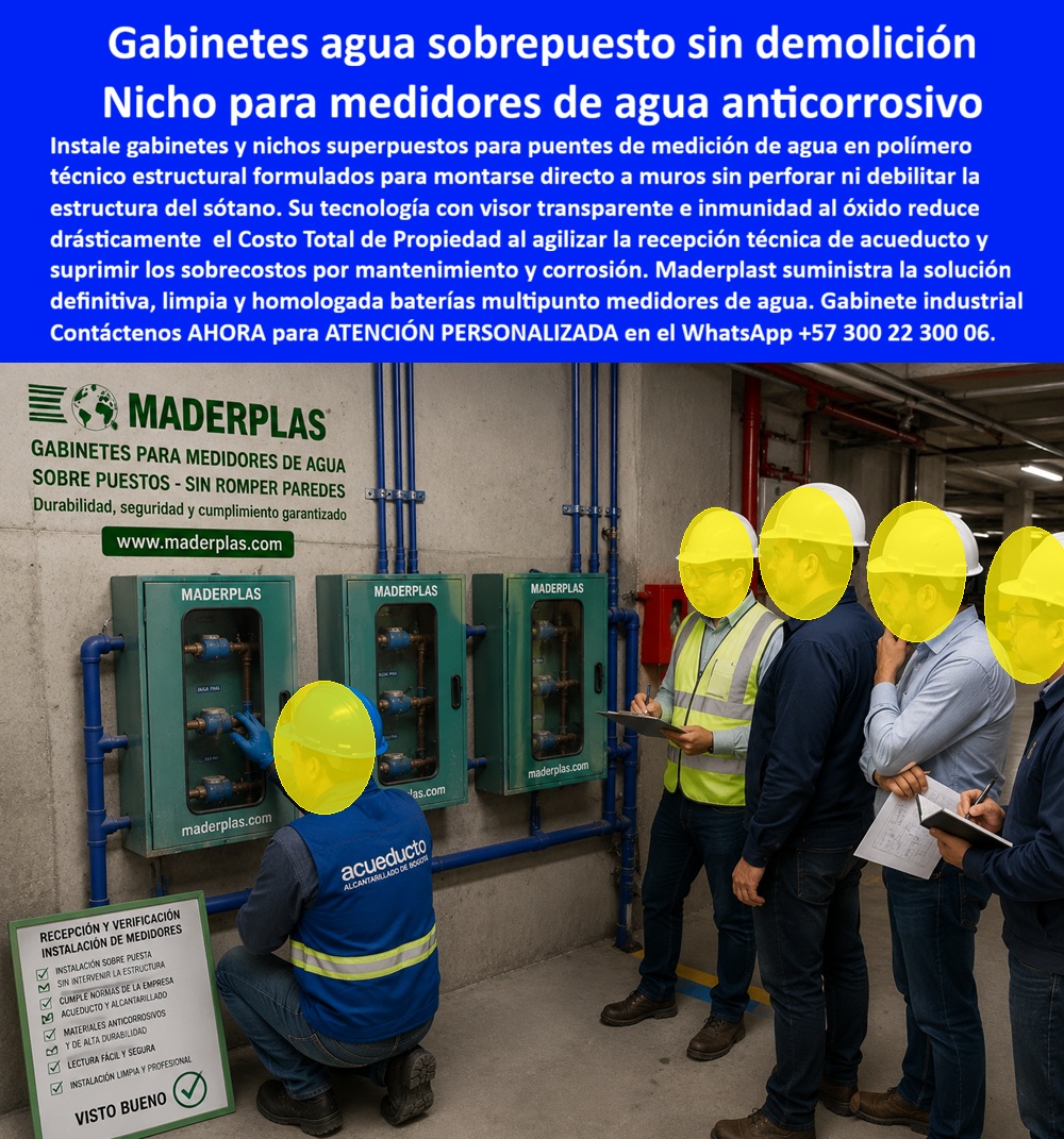 Nicho De Pared Medidores Agua Gabinete Agua Rack Multipunto Maderplast - Nicho puente de medición de agua Gabinetes Industriales Medidores De Agua Sin Corrosión, Gabinete Medidor Agua Muro Perimetral Zona Industrial Seguro Armario medidores Agua Nicho De Pared Medidores Agua Gabinete Agua Rack Multipunto Maderplast Nicho puente de medición de agua Gabinetes Industriales Medidores De Agua Sin Corrosión Gabinete Medidor Agua Muro Perimetral Zona Industrial Seguro Armario medidores Agua