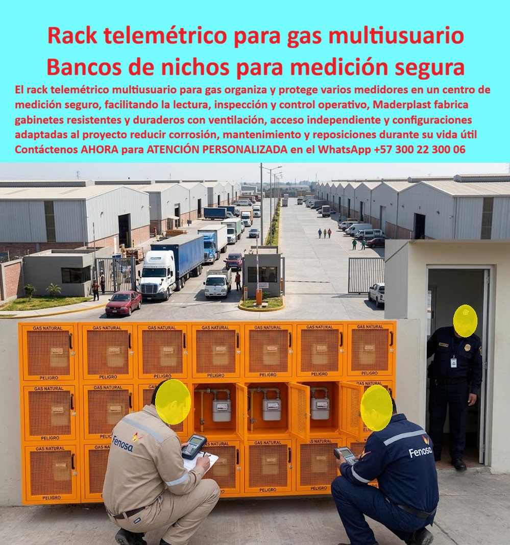 Rack Gas Telemétrico Multiusuario Gabinetes Medidores Gas Maderplast - Banco De Nichos Normalizados Para Medidores De Gas, Cajillas Reglamentarias Para Contadores De Gas Natural, Centros De Medición De Gas Resistentes Y Duraderos, Cajas Para Gas Rack Gas Telemétrico Multiusuario Gabinetes Medidores Gas Maderplast Banco De Nichos Normalizados Para Medidores De Gas Cajillas Reglamentarias Para Contadores De Gas Natural Centros De Medición De Gas Resistentes Y Duraderos Cajas Para Gas