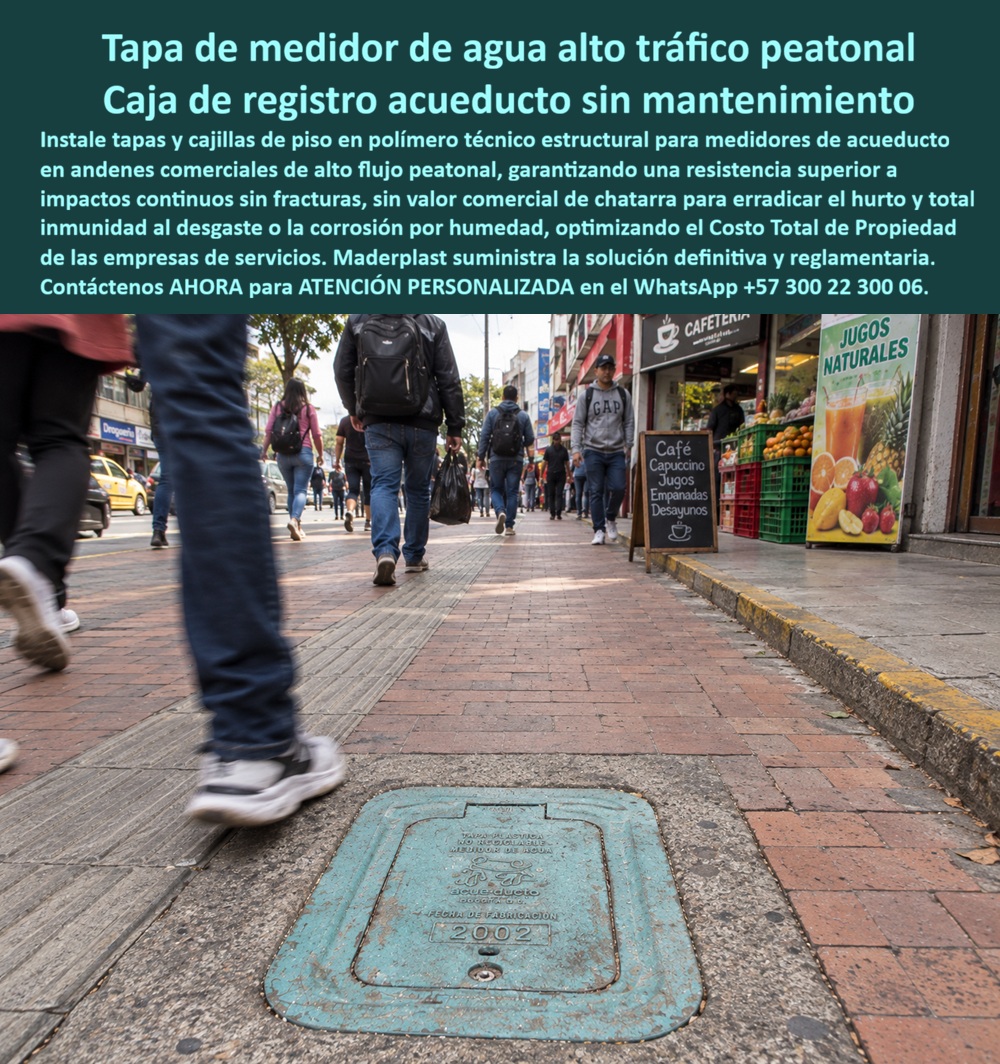 Tapa Con Cajilla De Medidor Tapa Plástica Alto Tráfico Peatonal Maderplast - Armario portamedidor sobrepuesto, Caja de registro para acueducto residencial, Tapa de seguridad para contador domiciliario de acueducto, Tapa medidor agua reforzada A Tapa Con Cajilla De Medidor Tapa Plástica Alto Tráfico Peatonal Maderplast Armario portamedidor sobrepuesto Caja de registro para acueducto residencial Tapa de seguridad para contador domiciliario de acueducto Tapa medidor agua reforzada A