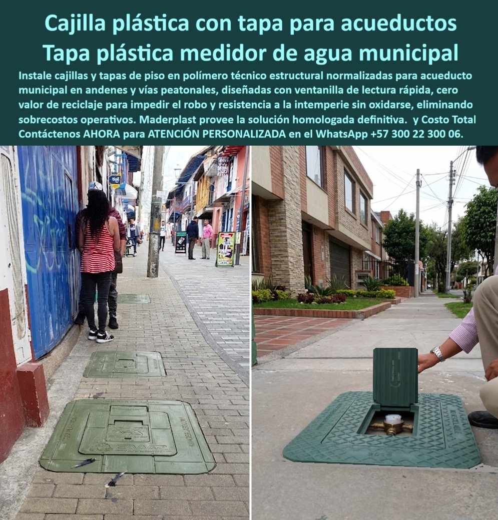 Tapa Con Cajilla De Medidor Tapa Plástica Catalogo Brochure Tamaños Maderplast - Caja plástica con tapa para acueducto, Tapa plástica medidor de agua, Caja empotrada medidor agua acueducto municipal, Cajilla para medidor de agua tipo EAAB Cajila Tapa Con Cajilla De Medidor Tapa Plástica Catalogo Brochure Tamaños Maderplast Caja plástica con tapa para acueducto Tapa plástica medidor de agua Caja empotrada medidor agua acueducto municipal Cajilla para medidor de agua tipo EAAB Cajila