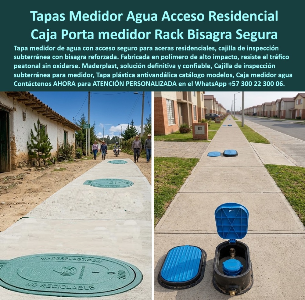 Tapa Con Cajilla De Medidor Tapa Plástica Catalogo Brochure Tamaños Maderplast - Tapa medidor agua acceso residencial seguro, Caja portamedidor de agua para acera con tapa de bisagra, Cajilla de inspección subterránea para medidor de agua Precio Tapa Con Cajilla De Medidor Tapa Plástica Catalogo Brochure Tamaños Maderplast Tapa medidor agua acceso residencial seguro Caja portamedidor de agua para acera con tapa de bisagra Cajilla de inspección subterránea para medidor de agua Precio
