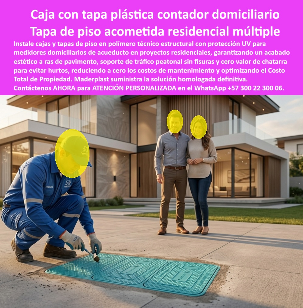 Tapa Con Cajilla Del Medidor Tapa Plástica Manual de instalación Maderplast - Caja con tapa plastica para contador domiciliario, Gabinete portamedidor de agua protección UV, Cajas plásticas para proyectos residenciales, Caja empotrable en piso A Tapa Con Cajilla Del Medidor Tapa Plástica Manual de instalación Maderplast Caja con tapa plastica para contador domiciliario Gabinete portamedidor de agua protección UV Cajas plásticas para proyectos residenciales Caja empotrable en piso A