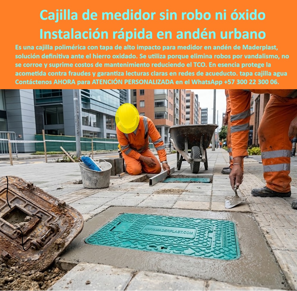 Tapa Con Cajilla Del Medidor Tapa Plástica Manual de instalación Maderplast - Caja registro medidor agua acera urbana, Tapa para cajilla de agua, Cajilla plástica para medidor de agua anden, Cajilla antifraude para redes de acueducto, Nicho Agua Tapa Con Cajilla Del Medidor Tapa Plástica Manual de instalación Maderplast Caja registro medidor agua acera urbana Tapa para cajilla de agua Cajilla plástica para medidor de agua anden Cajilla antifraude para redes de acueducto Nicho Agua