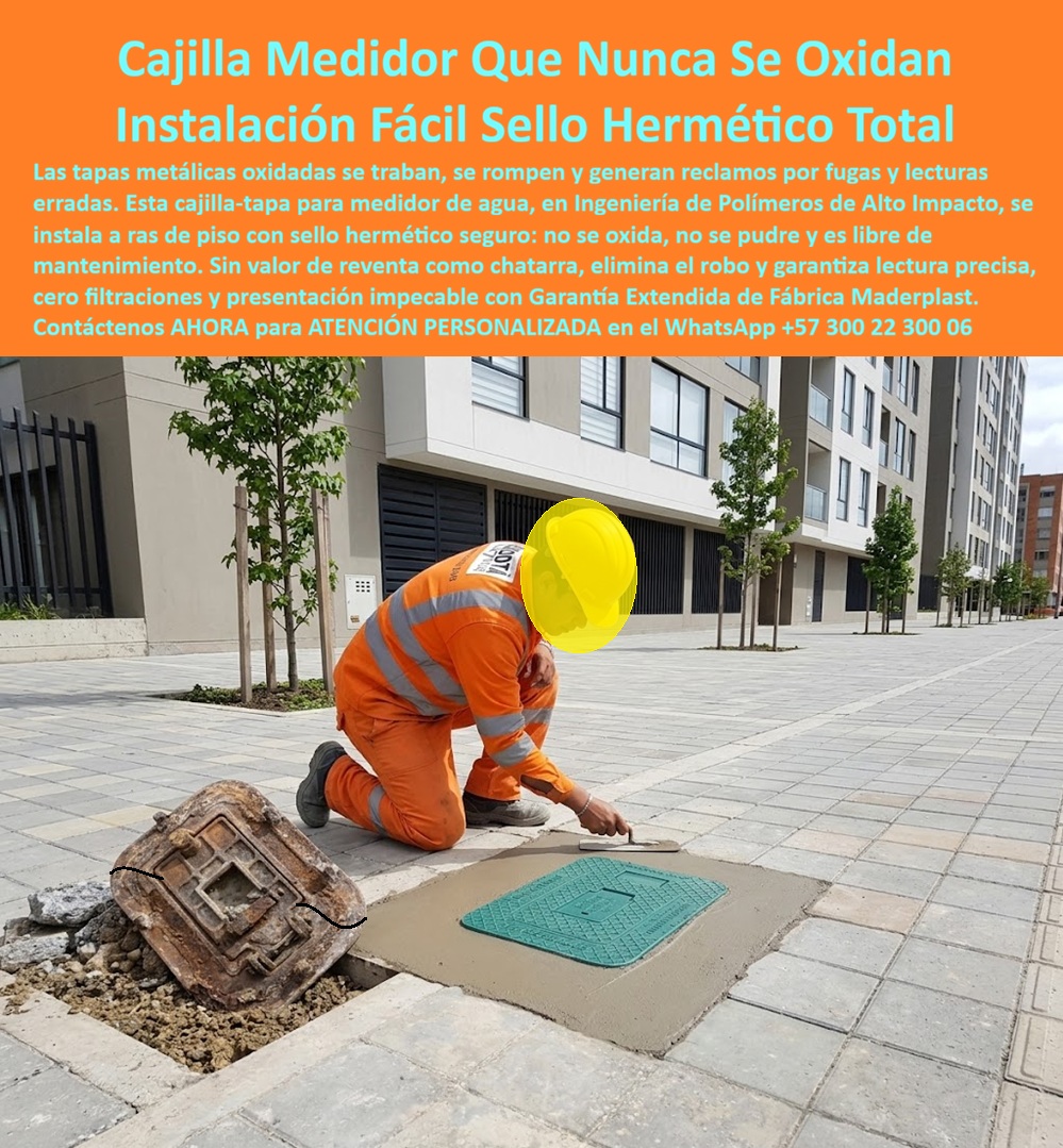 Tapa Con Cajilla Del Medidor Tapa Plástica Manual de instalación Maderplast - Instalación de caja para medidor de agua, Cajilla para redes de agua potable, Tapa anticorrosiva para medidor domiciliario, Tapa medidor agua sello hermético seguro, a Tapa Con Cajilla Del Medidor Tapa Plástica Manual de instalación Maderplast Instalación de caja para medidor de agua Cajilla para redes de agua potable Tapa anticorrosiva para medidor domiciliario Tapa medidor agua sello hermético seguro a