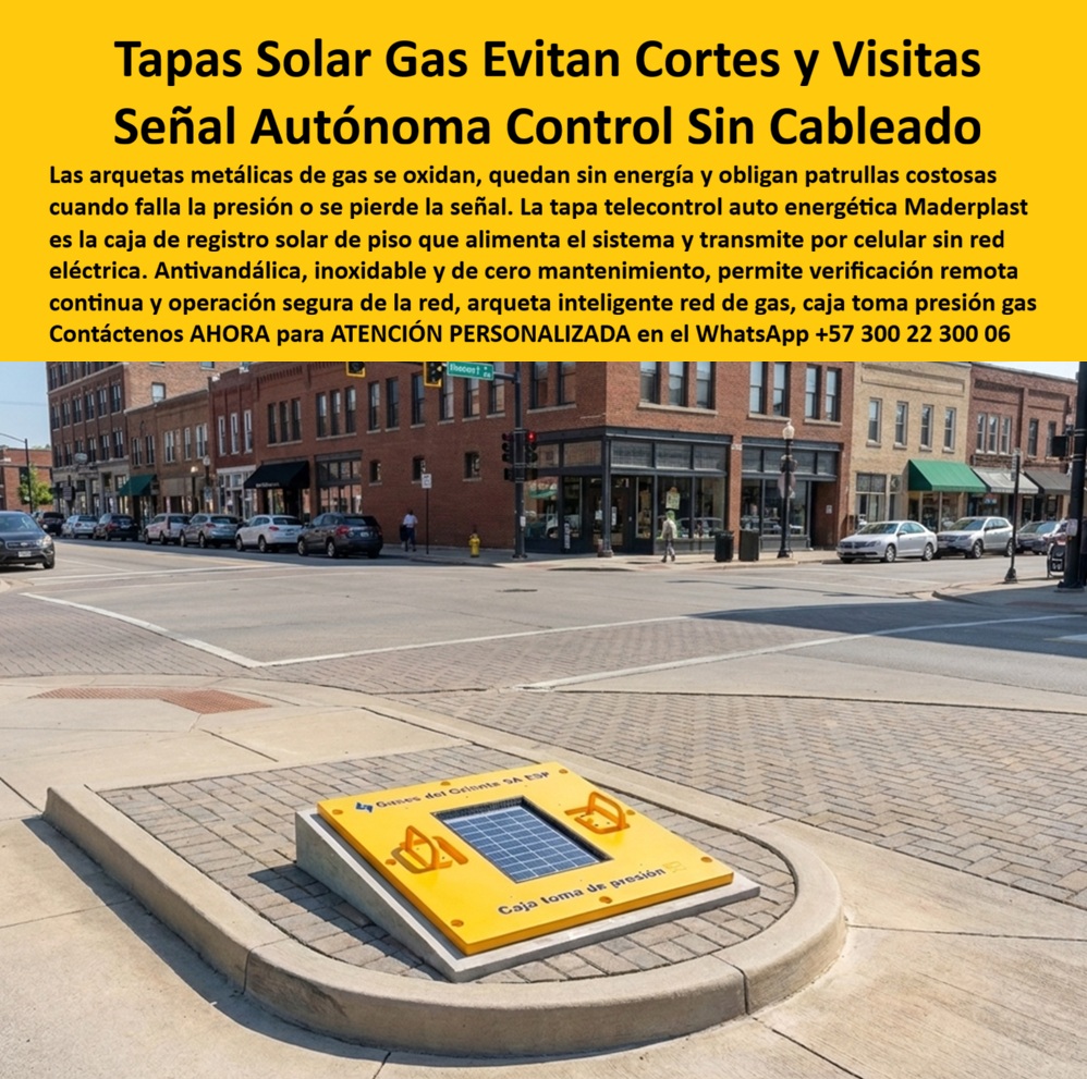 Tapa Telecontrol Auto Energética Redes Gas caja Tapa autónoma Maderplast - Caja Registro Gas Autónoma Energía Solar Señal 100%, Arqueta inteligente red de gas con control celular, Caja Gas Refinería Verificación Técnica Multímetro Certificada, A Tapa Telecontrol Auto Energética Redes Gas caja Tapa autónoma Maderplast Caja Registro Gas Autónoma Energía Solar Señal 100 Arqueta inteligente red de gas con control celular Caja Gas Refinería Verificación Técnica Multímetro Certificada A