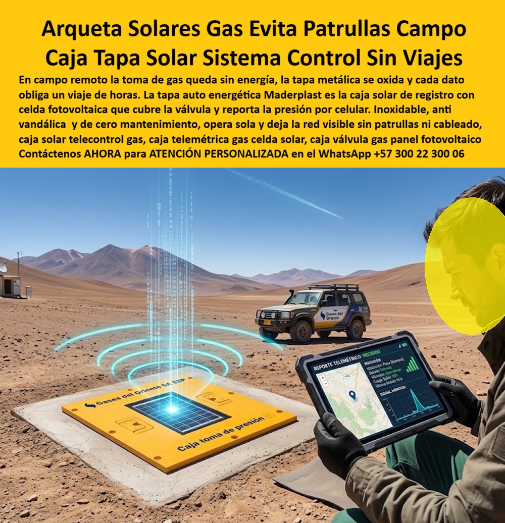 Tapa Telecontrol Autoenergética Redes Gas caja Tapa autónoma Maderplast - Caja válvula de gas con panel fotovoltaico sin óxido, Caja Solar De Registro Telecontrol De Gas, Arqueta Solar Telemetría De Redes De Gas, Caja Telemétrica Gas Celda Solar Tapa Telecontrol Autoenergética Redes Gas caja Tapa autónoma Maderplast Caja válvula de gas con panel fotovoltaico sin óxido Caja Solar De Registro Telecontrol De Gas Arqueta Solar Telemetría De Redes De Gas Caja Telemétrica Gas Celda Solar