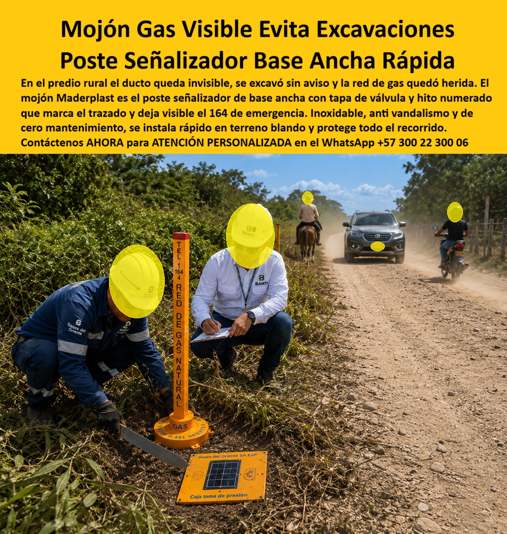 Tapa Válvula Mojón Red Gas Natural Poste Señalizador Visible Maderplast - Hito Serie Numerada Ducto Gas Recorrido Completo Trazado, Baliza Red Gas Natural Teléfono 164 Emergencia Visible, Mojón Base Ancha Gas Instalación Rápida Terreno Blando, A Tapa Válvula Mojón Red Gas Natural Poste Señalizador Visible Maderplast Hito Serie Numerada Ducto Gas Recorrido Completo Trazado Baliza Red Gas Natural Teléfono 164 Emergencia Visible Mojón Base Ancha Gas Instalación Rápida Terreno Blando A