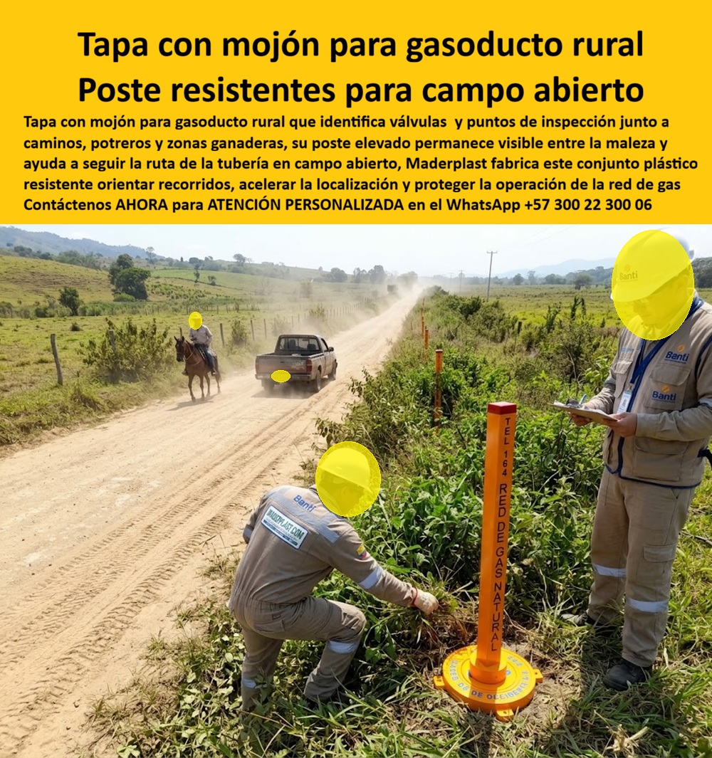 Tapa Válvula Mojón Red Gas Natural Poste Señalizador Visible Maderplast - Tapa Con Mojón Señalización De Válvulas De Gas, Hito Fila Gasoducto Ruta Trazado Campo Abierto Visible, Poste Línea Gas Natural Zona Rural Resistente, Hito Señal Tapa Válvula Mojón Red Gas Natural Poste Señalizador Visible Maderplast Tapa Con Mojón Señalización De Válvulas De Gas Hito Fila Gasoducto Ruta Trazado Campo Abierto Visible Poste Línea Gas Natural Zona Rural Resistente Hito Señal