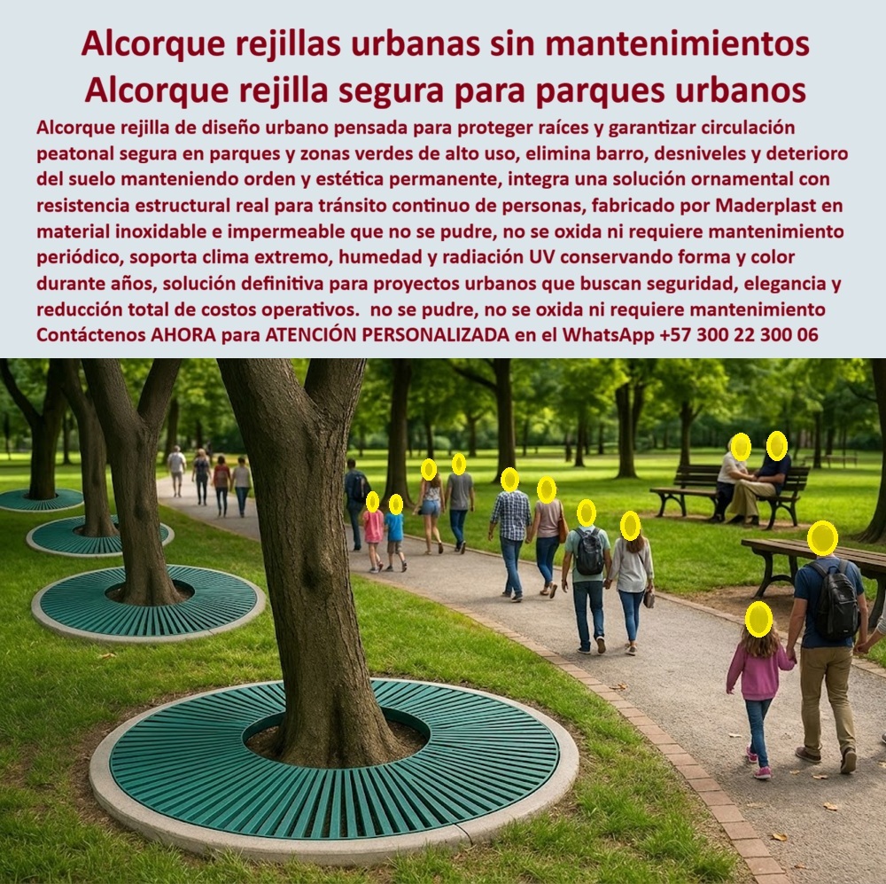 Alcorque Rejilla Protector Raíces Árbol Ornamental Inoxidable Maderplast Alcorque Rejilla Protector Raíces y Sistema de Drenaje Sostenible Maderplast Ingeniería Paisajística Urbana: Visualice un parque urbano impecable donde la infraestructura gris y la naturaleza conviven en perfecta armonía técnica: los Alcorques y Rejillas Protectoras de Raíces Maderplast, instalados al ras del suelo en un tono verde ecológico que se funde con el paisaje. Al observar la imagen, usted no ve una simple tapa; ve una solución de ingeniería civil que elimina las peligrosas trampas de barro, los desniveles que causan accidentes a peatones y la compactación del suelo que mata al arbolado. A diferencia de las rejillas de hierro fundido que se oxidan, se roban para chatarra o mutilan las raíces al calentarse bajo el sol, esta estructura de ingeniería sólida es 100% transitable, permeable y químicamente inoxidable. Garantiza la oxigenación del árbol mientras expande la superficie caminable segura, eliminando para siempre los costos de mantenimiento y reemplazo por corrosión en proyectos de paisajismo y urbanismo moderno. Para los Directores de Planeación Urbana y arquitectos paisajistas, el desafío es integrar arbolado viario sin sacrificar movilidad ni presupuesto. La pregunta recurrente es qué rejillas para árboles no se oxidan ni se roban en la calle. La respuesta técnica y financiera es el Alcorque rejilla segura para parques urbanos de Maderplast. Al estar fabricados en polímeros industriales recuperados, carecen de valor de reventa como chatarra, eliminando el hurto, y son químicamente inmunes a la oxidación por orina de perro o lluvia ácida. Cuando el objetivo es encontrar protectores de raíces transitables para aceras y parques, nuestras rejillas ofrecen una superficie nivelada y antideslizante que convierte el "espacio muerto" del alcorque en superficie útil para caminar. Además, si busca cómo evitar que los alcorques se llenen de basura y barro, nuestro diseño ranurado permite el paso del agua (vital para Sistemas Urbanos de Drenaje Sostenible - SUDS) pero bloquea los residuos voluminosos, manteniendo la estética limpia. Desde una perspectiva de gestión de activos y responsabilidad civil, la comparativa de costos de mantenimiento entre alcorques de hierro y plástico de ingeniería es contundente. Maderplast es financieramente superior al ofrecer un Retorno de Inversión (ROI) positivo inmediato: elimina el riesgo de demandas por tropiezos —común con el hierro levantado por raíces— y suprime el gasto de pintura anticorrosiva. Somos la solución para ampliar el ancho efectivo de aceras con árboles, optimizando la movilidad en zonas densas. En Maderplast activamos los disparadores de compra necesarios para su proyecto: solicite cotización inmediata, personalización de diámetros internos y externos, planos de detalle constructivo, renders y prototipos. Como fabricantes colombianos, nuestro lema es "en plástico le hacemos hasta el ala de un avión", ofreciendo Rejilla protectora árbol peatonal segura sin mantenimiento y Protector Base Árbol Bancada Alta Resistencia Clima. EL TESTIMONIO PROFESIONAL DE ÉXITO: DE CASO DE ÉXITO “El parque central era un campo minado de responsabilidad civil. Soy el arquitecto Julián Henao, director de planeación urbana de ciudad verde. Los alcorques de tierra se volvían lodazales y las viejas rejillas de hierro estaban levantadas, causando caídas semanales a personas mayores. Además, la compactación del suelo estaba asfixiando los árboles. implementamos el alcorque rejilla urbana maderplast en color verde y el cambio fue radical. accidentes: cero. recuperamos casi un metro de ancho de vía por árbol y el follaje revivió al tener suelo aireado. no hemos gastado un peso en mantenimiento en 3 años. maderplast soluciona la seguridad, la estética y la salud ambiental en una sola compra.” Para efectuar el Soporte técnico y eliminar cualquier duda con Garantía 5 años o cualquier temor al firmar la orden de compra, es fundamental abordar la mitigación de riesgos legales y operativos. Ingeniero, al especificar el Protector base árboles urbano elegantes Maderplast, usted está blindando al municipio contra demandas por accidentes en vía pública. No está comprando un accesorio decorativo; está adquiriendo un dispositivo de seguridad peatonal y protección ambiental. Elimina el riesgo de tropiezos y la muerte prematura del arbolado por compactación. Maderplast le entrega fichas técnicas de carga, permeabilidad y el respaldo de una fabricación industrial certificada. Usted compra la tranquilidad de saber que sus aceras serán seguras, inclusivas y libres de mantenimiento perpetuo. Asegure la transitabilidad y la vida de su infraestructura verde con la única rejilla que protege al árbol y al ciudadano por igual. Contáctenos AHORA para recibir ATENCIÓN PERSONALIZADA, planes y cotización en el WhatsApp +57 300 22 300 06. 0 Rejilla protectora árbol peatonal segura sin mantenimiento, Protector Base Árbol Bancada Alta Resistencia Clima, Protector base árboles urbano elegantes Alcorque Rejilla Protector Raíces Árbol Ornamental Inoxidable Maderplast 0 Rejilla protectora árbol peatonal segura sin mantenimiento Protector Base Árbol Bancada Alta Resistencia Clima Protector base árboles urbano elegantes Alcorque Rejilla Protector Raíces y Sistema de Drenaje Sostenible Maderplast Ingeniería Paisajística Urbana: Visualice un parque urbano impecable donde la infraestructura gris y la naturaleza conviven en perfecta armonía técnica: los Alcorques y Rejillas Protectoras de Raíces Maderplast, instalados al ras del suelo en un tono verde ecológico que se funde con el paisaje. Al observar la imagen, usted no ve una simple tapa; ve una solución de ingeniería civil que elimina las peligrosas trampas de barro, los desniveles que causan accidentes a peatones y la compactación del suelo que mata al arbolado. A diferencia de las rejillas de hierro fundido que se oxidan, se roban para chatarra o mutilan las raíces al calentarse bajo el sol, esta estructura de ingeniería sólida es 100% transitable, permeable y químicamente inoxidable. Garantiza la oxigenación del árbol mientras expande la superficie caminable segura, eliminando para siempre los costos de mantenimiento y reemplazo por corrosión en proyectos de paisajismo y urbanismo moderno. Para los Directores de Planeación Urbana y arquitectos paisajistas, el desafío es integrar arbolado viario sin sacrificar movilidad ni presupuesto. La pregunta recurrente es qué rejillas para árboles no se oxidan ni se roban en la calle. La respuesta técnica y financiera es el Alcorque rejilla segura para parques urbanos de Maderplast. Al estar fabricados en polímeros industriales recuperados, carecen de valor de reventa como chatarra, eliminando el hurto, y son químicamente inmunes a la oxidación por orina de perro o lluvia ácida. Cuando el objetivo es encontrar protectores de raíces transitables para aceras y parques, nuestras rejillas ofrecen una superficie nivelada y antideslizante que convierte el "espacio muerto" del alcorque en superficie útil para caminar. Además, si busca cómo evitar que los alcorques se llenen de basura y barro, nuestro diseño ranurado permite el paso del agua (vital para Sistemas Urbanos de Drenaje Sostenible - SUDS) pero bloquea los residuos voluminosos, manteniendo la estética limpia. Desde una perspectiva de gestión de activos y responsabilidad civil, la comparativa de costos de mantenimiento entre alcorques de hierro y plástico de ingeniería es contundente. Maderplast es financieramente superior al ofrecer un Retorno de Inversión (ROI) positivo inmediato: elimina el riesgo de demandas por tropiezos —común con el hierro levantado por raíces— y suprime el gasto de pintura anticorrosiva. Somos la solución para ampliar el ancho efectivo de aceras con árboles, optimizando la movilidad en zonas densas. En Maderplast activamos los disparadores de compra necesarios para su proyecto: solicite cotización inmediata, personalización de diámetros internos y externos, planos de detalle constructivo, renders y prototipos. Como fabricantes colombianos, nuestro lema es "en plástico le hacemos hasta el ala de un avión", ofreciendo Rejilla protectora árbol peatonal segura sin mantenimiento y Protector Base Árbol Bancada Alta Resistencia Clima. EL TESTIMONIO PROFESIONAL DE ÉXITO: DE CASO DE ÉXITO “El parque central era un campo minado de responsabilidad civil. Soy el arquitecto Julián Henao, director de planeación urbana de ciudad verde. Los alcorques de tierra se volvían lodazales y las viejas rejillas de hierro estaban levantadas, causando caídas semanales a personas mayores. Además, la compactación del suelo estaba asfixiando los árboles. implementamos el alcorque rejilla urbana maderplast en color verde y el cambio fue radical. accidentes: cero. recuperamos casi un metro de ancho de vía por árbol y el follaje revivió al tener suelo aireado. no hemos gastado un peso en mantenimiento en 3 años. maderplast soluciona la seguridad, la estética y la salud ambiental en una sola compra.” Para efectuar el Soporte técnico y eliminar cualquier duda con Garantía 5 años o cualquier temor al firmar la orden de compra, es fundamental abordar la mitigación de riesgos legales y operativos. Ingeniero, al especificar el Protector base árboles urbano elegantes Maderplast, usted está blindando al municipio contra demandas por accidentes en vía pública. No está comprando un accesorio decorativo; está adquiriendo un dispositivo de seguridad peatonal y protección ambiental. Elimina el riesgo de tropiezos y la muerte prematura del arbolado por compactación. Maderplast le entrega fichas técnicas de carga, permeabilidad y el respaldo de una fabricación industrial certificada. Usted compra la tranquilidad de saber que sus aceras serán seguras, inclusivas y libres de mantenimiento perpetuo. Asegure la transitabilidad y la vida de su infraestructura verde con la única rejilla que protege al árbol y al ciudadano por igual. Contáctenos AHORA para recibir ATENCIÓN PERSONALIZADA, planes y cotización en el WhatsApp +57 300 22 300 06.