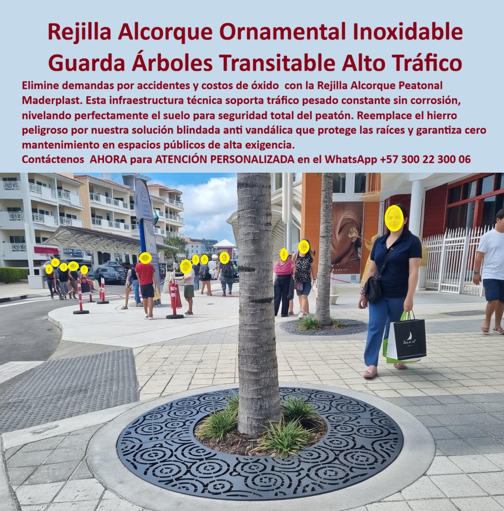 Alcorque Rejilla Protector Raíces Árbol Ornamental Inoxidable Maderplast Rejilla Alcorque Ornamental Inoxidable y Guarda Árboles de Alto Tráfico Maderplast Ingeniería de Seguridad Peatonal: Visualice la sofisticación de un paseo comercial de lujo operando sin los riesgos latentes del metal corroído: esta es la promesa técnica de la Rejilla Alcorque Ornamental Inoxidable Maderplast. Al observar la imagen, usted percibe un protector de raíces circular con un intrincado diseño de volutas negras que emula perfectamente la forja artística, integrado al nivel exacto del suelo pavimentado. Esta pieza de ingeniería elimina los peligrosos desniveles y alcorques abiertos que son la causa número uno de tropiezos y demandas civiles en zonas urbanas. A diferencia de las rejillas de fundición que se oxidan en meses, son objeto de robo constante o queman las raíces al sobrecalentarse, esta estructura sólida es 100% transitable, soporta tráfico pesado y es químicamente inmune a la orina de mascotas y ambientes salinos. Garantiza la seguridad del peatón y la salud del árbol, eliminando para siempre los costos de mantenimiento y reposición por corrosión en hoteles, centros comerciales y zonas urbanas exclusivas. Para los Gerentes de Complejos Comerciales, Arquitectos y Urbanistas que priorizan la seguridad jurídica y la estética, la interrogante es qué rejillas para árboles parecen de hierro forjado pero no se oxidan ni se roban. La respuesta técnica irrefutable es la Rejilla Alcorque Peatonal de Maderplast. Nuestra tecnología replica la elegancia de la forja negra con polímeros de ingeniería que jamás requieren pintura. Cuando su necesidad es encontrar alcorques transitables seguros para evitar accidentes en aceras, nuestra solución ofrece una superficie nivelada y antideslizante que cubre el hueco del árbol, permitiendo el paso seguro de sillas de ruedas y tacones. Además, si busca cómo proteger las raíces de los árboles en zonas de mucho tráfico, nuestras rejillas de alta resistencia distribuyen el peso de los peatones, evitando la compactación del suelo y permitiendo la libre entrada de agua y aire al sistema radicular, actuando como un verdadero Guarda Árboles Tráfico Pesado Evita Accidentes Fácil Instalación. Desde una perspectiva de gestión de riesgos y rentabilidad, la instalación de estos sistemas es una decisión financiera estratégica. Al comparar el ciclo de vida, Maderplast es técnicamente superior en la costa y ciudades húmedas; mientras el hierro se corroe y mancha el pavimento, el polímero Maderplast permanece inalterable. Somos proveedores de mobiliario urbano antivandálico, pues nuestros alcorques carecen de valor de reventa como chatarra, reduciendo el hurto a cero. En Maderplast activamos los disparadores de compra necesarios para su tranquilidad: solicite cotización inmediata, personalización de diámetros, planos de detalle constructivo y fichas técnicas. Como fabricantes colombianos, nuestro lema es "en plástico le hacemos hasta el ala de un avión", ofreciendo soluciones como el Alcorque Rejilla Protector Raíces Árbol Ornamental Inoxidable Maderplast y forja hierro Alcorque raíz árboles seguro resistente al clima. EL TESTIMONIO PROFESIONAL DE ÉXITO: DE CASO DE ÉXITO “Teníamos un problema serio de responsabilidad civil en el complejo comercial y hotelero bahía plaza. soy el doctor Andrés Falla, gerente general. Los alcorques abiertos y las viejas rejillas de hierro levantadas por las raíces causaban caídas frecuentes a turistas y el óxido manchaba nuestro costoso piso de mármol. era un dolor de cabeza legal y estético. sustituimos todo el perímetro con la rejilla por el ornamental inoxidable maderplast. El diseño de volutas negras elevó el nivel arquitectónico inmediatamente. En dos años, cero accidentes reportados. la superficie es segura y transitable. a pesar de estar frente al mar, están impecables, sin una mancha de óxido. maderplast no solo nos ahorró dinero en mantenimiento y litigios, sino que protegió nuestra imagen de marca exclusiva.” Para efectuar el Soporte técnico y eliminar cualquier duda con Garantía 5 años o cualquier temor al firmar la orden de compra, es fundamental abordar la mitigación de pasivos legales. Ingeniero o Gerente, al especificar la Rejilla Alcorque Maderplast, usted está blindando su propiedad contra demandas por lesiones personales. No está comprando un accesorio decorativo; está invirtiendo en seguridad industrial y accesibilidad universal. Usted elimina el riesgo de tropiezos en huecos desnivelados y evita el detrimento patrimonial por robo de infraestructura. Maderplast le entrega el respaldo de una fabricación industrial certificada y la garantía de un material eterno. Usted adquiere la certeza de que sus zonas peatonales serán seguras, elegantes y libres de costos operativos para siempre. Asegure la integridad de sus visitantes y la belleza de su entorno con la única rejilla que combina el arte de la forja con la ingeniería del futuro. Contáctenos AHORA para recibir ATENCIÓN PERSONALIZADA, planes y cotización en el WhatsApp +57 300 22 300 06. 0 foja hierro Alcorque raíz árboles seguro resistente clima, Guarda Árboles Tráfico Pesado Evita Accidentes Fácil Instalación, Rejilla Alcorque Peatonal Alcorque Rejilla Protector Raíces Árbol Ornamental Inoxidable Maderplast 0 foja hierro Alcorque raíz árboles seguro resistente clima Guarda Árboles Tráfico Pesado Evita Accidentes Fácil Instalación Rejilla Alcorque Peatonal Rejilla Alcorque Ornamental Inoxidable y Guarda Árboles de Alto Tráfico Maderplast Ingeniería de Seguridad Peatonal: Visualice la sofisticación de un paseo comercial de lujo operando sin los riesgos latentes del metal corroído: esta es la promesa técnica de la Rejilla Alcorque Ornamental Inoxidable Maderplast. Al observar la imagen, usted percibe un protector de raíces circular con un intrincado diseño de volutas negras que emula perfectamente la forja artística, integrado al nivel exacto del suelo pavimentado. Esta pieza de ingeniería elimina los peligrosos desniveles y alcorques abiertos que son la causa número uno de tropiezos y demandas civiles en zonas urbanas. A diferencia de las rejillas de fundición que se oxidan en meses, son objeto de robo constante o queman las raíces al sobrecalentarse, esta estructura sólida es 100% transitable, soporta tráfico pesado y es químicamente inmune a la orina de mascotas y ambientes salinos. Garantiza la seguridad del peatón y la salud del árbol, eliminando para siempre los costos de mantenimiento y reposición por corrosión en hoteles, centros comerciales y zonas urbanas exclusivas. Para los Gerentes de Complejos Comerciales, Arquitectos y Urbanistas que priorizan la seguridad jurídica y la estética, la interrogante es qué rejillas para árboles parecen de hierro forjado pero no se oxidan ni se roban. La respuesta técnica irrefutable es la Rejilla Alcorque Peatonal de Maderplast. Nuestra tecnología replica la elegancia de la forja negra con polímeros de ingeniería que jamás requieren pintura. Cuando su necesidad es encontrar alcorques transitables seguros para evitar accidentes en aceras, nuestra solución ofrece una superficie nivelada y antideslizante que cubre el hueco del árbol, permitiendo el paso seguro de sillas de ruedas y tacones. Además, si busca cómo proteger las raíces de los árboles en zonas de mucho tráfico, nuestras rejillas de alta resistencia distribuyen el peso de los peatones, evitando la compactación del suelo y permitiendo la libre entrada de agua y aire al sistema radicular, actuando como un verdadero Guarda Árboles Tráfico Pesado Evita Accidentes Fácil Instalación. Desde una perspectiva de gestión de riesgos y rentabilidad, la instalación de estos sistemas es una decisión financiera estratégica. Al comparar el ciclo de vida, Maderplast es técnicamente superior en la costa y ciudades húmedas; mientras el hierro se corroe y mancha el pavimento, el polímero Maderplast permanece inalterable. Somos proveedores de mobiliario urbano antivandálico, pues nuestros alcorques carecen de valor de reventa como chatarra, reduciendo el hurto a cero. En Maderplast activamos los disparadores de compra necesarios para su tranquilidad: solicite cotización inmediata, personalización de diámetros, planos de detalle constructivo y fichas técnicas. Como fabricantes colombianos, nuestro lema es "en plástico le hacemos hasta el ala de un avión", ofreciendo soluciones como el Alcorque Rejilla Protector Raíces Árbol Ornamental Inoxidable Maderplast y forja hierro Alcorque raíz árboles seguro resistente al clima. EL TESTIMONIO PROFESIONAL DE ÉXITO: DE CASO DE ÉXITO “Teníamos un problema serio de responsabilidad civil en el complejo comercial y hotelero bahía plaza. soy el doctor Andrés Falla, gerente general. Los alcorques abiertos y las viejas rejillas de hierro levantadas por las raíces causaban caídas frecuentes a turistas y el óxido manchaba nuestro costoso piso de mármol. era un dolor de cabeza legal y estético. sustituimos todo el perímetro con la rejilla por el ornamental inoxidable maderplast. El diseño de volutas negras elevó el nivel arquitectónico inmediatamente. En dos años, cero accidentes reportados. la superficie es segura y transitable. a pesar de estar frente al mar, están impecables, sin una mancha de óxido. maderplast no solo nos ahorró dinero en mantenimiento y litigios, sino que protegió nuestra imagen de marca exclusiva.” Para efectuar el Soporte técnico y eliminar cualquier duda con Garantía 5 años o cualquier temor al firmar la orden de compra, es fundamental abordar la mitigación de pasivos legales. Ingeniero o Gerente, al especificar la Rejilla Alcorque Maderplast, usted está blindando su propiedad contra demandas por lesiones personales. No está comprando un accesorio decorativo; está invirtiendo en seguridad industrial y accesibilidad universal. Usted elimina el riesgo de tropiezos en huecos desnivelados y evita el detrimento patrimonial por robo de infraestructura. Maderplast le entrega el respaldo de una fabricación industrial certificada y la garantía de un material eterno. Usted adquiere la certeza de que sus zonas peatonales serán seguras, elegantes y libres de costos operativos para siempre. Asegure la integridad de sus visitantes y la belleza de su entorno con la única rejilla que combina el arte de la forja con la ingeniería del futuro. Contáctenos AHORA para recibir ATENCIÓN PERSONALIZADA, planes y cotización en el WhatsApp +57 300 22 300 06.