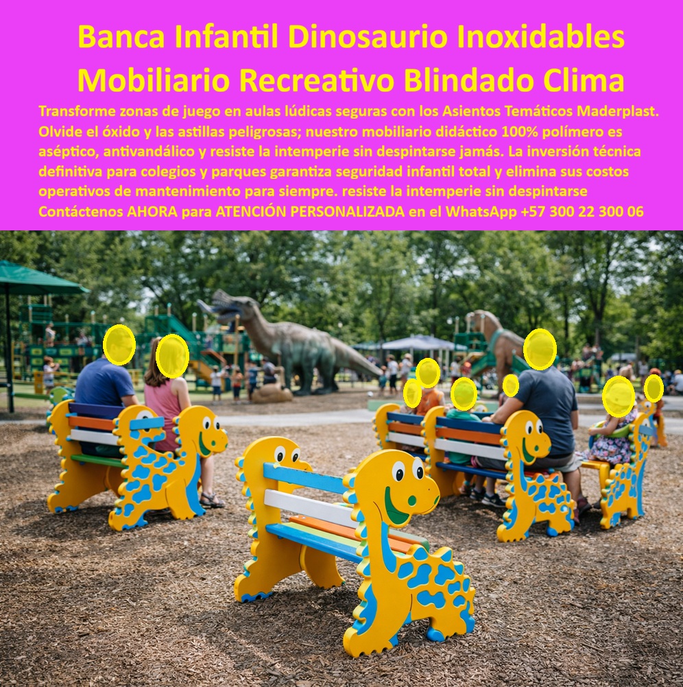 Asientos Temáticos Dinosaurios Mobiliario Recreativo Tematizados Maderplast Mobiliario Temático que Desafía la Extinción: Banca Infantil Dinosaurio Maderplast Transforme espacios grises en aulas de "Edutainment" seguras y libres de mantenimiento. En el diseño de espacios infantiles, la línea entre un parque memorable y uno olvidado suele ser la capacidad de despertar la imaginación. Sin embargo, para el administrador o rector, la prioridad es otra: la seguridad y el presupuesto operativo. Las bancas tradicionales de madera se astillan y pudre, convirtiéndose en un peligro biológico y físico; las de metal se oxidan, cortan y queman la piel de los niños bajo el sol. Maderplast ha resuelto esta dicotomía evolutiva. Presentamos la Banca Infantil Dinosaurio Inoxidable Maderplast, una solución de mobiliario urbano lúdico que fusiona la funcionalidad de un asiento ergonómico con la magia de un juguete gigante. Visualice una estructura lateral con siluetas de dinosaurios amigables (tipo saurópodo) en polímero técnico de colores vibrantes amarillo y naranja, sosteniendo un asiento multicolor. No son simples sillas; son estaciones de descanso activo que invitan a los niños a socializar y aprender en un entorno de paleontología lúdica. ¿Por qué Maderplast es la especificación técnica superior? Seguridad Táctil y Térmica Certificada: Una de las búsquedas más frecuentes de sus clientes es "bancas para niños que no se calientan al sol ni tengan astillas". Maderplast responde con polímeros técnicos atérmicos. A diferencia del metal que causa quemaduras de primer grado o la madera que suelta astillas infecciosas, nuestros asientos se mantienen a una temperatura segura incluso bajo el sol directo de mediodía, garantizando uso continuo sin riesgos. Color Integral "Anti-Desgaste": Olvídese de la partida presupuestal para pintura y barniz anual. Nuestros asientos mantienen su color vivo en la masa misma del material. No se descascaran ni decoloran por radiación UV, respondiendo a la necesidad crítica de "mobiliario escolar exterior que mantenga su apariencia por años". Resistencia Antivandálica Monobloque: En entornos públicos y escolares, el vandalismo es una realidad. Maderplast fabrica piezas sólidas, pesadas y robustas, imposibles de desarmar o romper con el uso rudo diario. Es la definición de activo fijo duradero. Personalización Industrial a su Medida Entendemos que cada proyecto es único. Como fabricantes expertos en Colombia, no nos limitamos a un catálogo estático. "Si usted lo imagina, nosotros lo plastificamos". Ya sea que necesite equipamiento para parques de atracciones, mobiliario para guarderías sin mantenimiento o una renovación completa de zonas recreativas temáticas, tenemos la capacidad de ingeniería para prototipar y producir en serie soluciones que se ajusten a su narrativa visual y requerimientos de espacio. EL TESTIMONIO PROFESIONAL CASO DE ÉXITO "CONVERTIMOS UNA ZONA DE PASO EN EL LUGAR FAVORITO DEL RECREO" "Teníamos un problema recurrente en el Colegio Bilingüe Los Alerces con las bancas de madera y hierro antiguas: o estaban oxidadas manchando los uniformes blancos, o tenían astillas que enviaban a los niños a la enfermería semanalmente. El mantenimiento era costoso y constante, drenando el presupuesto operativo. Decidimos renovar el área de preescolar con las Bancas Infantiles Dinosaurio Maderplast. El impacto fue inmediato y positivo. No solo son visualmente hermosas y alegres, transformando el paisaje, sino que son tanques de guerra en durabilidad. Los niños saltan sobre ellas, las usan para juegos de rol y los padres se sientan cómodamente en las entregas. Llevan tres años bajo el sol y la lluvia, y siguen tan brillantes y seguras como el primer día. Eliminamos el riesgo y el gasto de mantenimiento de un solo golpe." — Coordinadora de Planta Física. El Argumento es contundente. Técnico: Elimine el Riesgo de su Firma Señor Ingeniero, Arquitecto o Administrador Público: Sabemos que al firmar una orden de compra, usted está poniendo su reputación en juego. El miedo a una demanda por un niño lastimado con una astilla o el temor a un hallazgo fiscal por mobiliario que se deterioró en seis meses son reales. El Argumento es Técnico y contundente. con Maderplast elimina esos miedos de raíz. Usted no está comprando "muñecos de plástico"; está adquiriendo infraestructura certificada con fichas técnicas que respaldan la seguridad, la toxicidad y la durabilidad extrema. Está comprando la tranquilidad de saber que si ocurre una auditoría en 5 años, el mobiliario estará intacto. Está invirtiendo en bancas infantiles formas animales precios que son, en realidad, activos financieros libres de pasivos de mantenimiento. No arriesgue su proyecto con materiales del siglo pasado. Especifique lo que dura, lo que es seguro y lo que los niños aman. Contáctenos AHORA. Convierta sus planos en realidad indestructible. Solicite cotización, renders y fichas técnicas hoy mismo. Asesoría Especializada Con Un Especialista De Maderplast, Atención Personalizada En Este Whatsapp +57 300 22 300 06 0 Dinosaurio Infantil Parque, Mobiliario Urbano Lúdico Figuras Prehistóricas Alta Seguridad, Dinosaurio Infantil Parque Mobiliario Urbano silla Asientos Temáticos Dinosaurios Mobiliario Recreativo Tematizados Maderplast 0 Dinosaurio Infantil Parque Mobiliario Urbano Lúdico Figuras Prehistóricas Alta Seguridad Dinosaurio Infantil Parque Mobiliario Urbano silla Mobiliario Temático que Desafía la Extinción: Banca Infantil Dinosaurio Maderplast Transforme espacios grises en aulas de "Edutainment" seguras y libres de mantenimiento. En el diseño de espacios infantiles, la línea entre un parque memorable y uno olvidado suele ser la capacidad de despertar la imaginación. Sin embargo, para el administrador o rector, la prioridad es otra: la seguridad y el presupuesto operativo. Las bancas tradicionales de madera se astillan y pudre, convirtiéndose en un peligro biológico y físico; las de metal se oxidan, cortan y queman la piel de los niños bajo el sol. Maderplast ha resuelto esta dicotomía evolutiva. Presentamos la Banca Infantil Dinosaurio Inoxidable Maderplast, una solución de mobiliario urbano lúdico que fusiona la funcionalidad de un asiento ergonómico con la magia de un juguete gigante. Visualice una estructura lateral con siluetas de dinosaurios amigables (tipo saurópodo) en polímero técnico de colores vibrantes amarillo y naranja, sosteniendo un asiento multicolor. No son simples sillas; son estaciones de descanso activo que invitan a los niños a socializar y aprender en un entorno de paleontología lúdica. ¿Por qué Maderplast es la especificación técnica superior? Seguridad Táctil y Térmica Certificada: Una de las búsquedas más frecuentes de sus clientes es "bancas para niños que no se calientan al sol ni tengan astillas". Maderplast responde con polímeros técnicos atérmicos. A diferencia del metal que causa quemaduras de primer grado o la madera que suelta astillas infecciosas, nuestros asientos se mantienen a una temperatura segura incluso bajo el sol directo de mediodía, garantizando uso continuo sin riesgos. Color Integral "Anti-Desgaste": Olvídese de la partida presupuestal para pintura y barniz anual. Nuestros asientos mantienen su color vivo en la masa misma del material. No se descascaran ni decoloran por radiación UV, respondiendo a la necesidad crítica de "mobiliario escolar exterior que mantenga su apariencia por años". Resistencia Antivandálica Monobloque: En entornos públicos y escolares, el vandalismo es una realidad. Maderplast fabrica piezas sólidas, pesadas y robustas, imposibles de desarmar o romper con el uso rudo diario. Es la definición de activo fijo duradero. Personalización Industrial a su Medida Entendemos que cada proyecto es único. Como fabricantes expertos en Colombia, no nos limitamos a un catálogo estático. "Si usted lo imagina, nosotros lo plastificamos". Ya sea que necesite equipamiento para parques de atracciones, mobiliario para guarderías sin mantenimiento o una renovación completa de zonas recreativas temáticas, tenemos la capacidad de ingeniería para prototipar y producir en serie soluciones que se ajusten a su narrativa visual y requerimientos de espacio. EL TESTIMONIO PROFESIONAL CASO DE ÉXITO "CONVERTIMOS UNA ZONA DE PASO EN EL LUGAR FAVORITO DEL RECREO" "Teníamos un problema recurrente en el Colegio Bilingüe Los Alerces con las bancas de madera y hierro antiguas: o estaban oxidadas manchando los uniformes blancos, o tenían astillas que enviaban a los niños a la enfermería semanalmente. El mantenimiento era costoso y constante, drenando el presupuesto operativo. Decidimos renovar el área de preescolar con las Bancas Infantiles Dinosaurio Maderplast. El impacto fue inmediato y positivo. No solo son visualmente hermosas y alegres, transformando el paisaje, sino que son tanques de guerra en durabilidad. Los niños saltan sobre ellas, las usan para juegos de rol y los padres se sientan cómodamente en las entregas. Llevan tres años bajo el sol y la lluvia, y siguen tan brillantes y seguras como el primer día. Eliminamos el riesgo y el gasto de mantenimiento de un solo golpe." — Coordinadora de Planta Física. El Argumento es contundente. Técnico: Elimine el Riesgo de su Firma Señor Ingeniero, Arquitecto o Administrador Público: Sabemos que al firmar una orden de compra, usted está poniendo su reputación en juego. El miedo a una demanda por un niño lastimado con una astilla o el temor a un hallazgo fiscal por mobiliario que se deterioró en seis meses son reales. El Argumento es Técnico y contundente. con Maderplast elimina esos miedos de raíz. Usted no está comprando "muñecos de plástico"; está adquiriendo infraestructura certificada con fichas técnicas que respaldan la seguridad, la toxicidad y la durabilidad extrema. Está comprando la tranquilidad de saber que si ocurre una auditoría en 5 años, el mobiliario estará intacto. Está invirtiendo en bancas infantiles formas animales precios que son, en realidad, activos financieros libres de pasivos de mantenimiento. No arriesgue su proyecto con materiales del siglo pasado. Especifique lo que dura, lo que es seguro y lo que los niños aman. Contáctenos AHORA. Convierta sus planos en realidad indestructible. Solicite cotización, renders y fichas técnicas hoy mismo. Asesoría Especializada Con Un Especialista De Maderplast, Atención Personalizada En Este Whatsapp +57 300 22 300 06