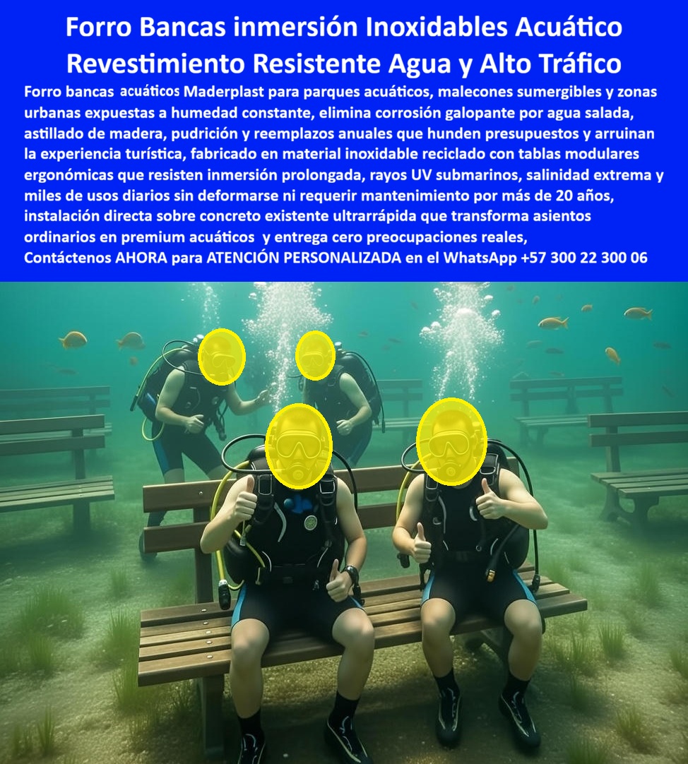 Forro bancas concreto Tablas Para Forrar Sillas Concreto Maderplast revestimiento acuático de Maderplast, En un entorno acuático extremo, incluso bajo el agua, se observan bancas de concreto revestidas con forros técnicos sumergibles, demostrando una resistencia que ningún material tradicional puede igualar. El asiento mantiene su forma, rigidez y ergonomía pese a la inmersión prolongada, la salinidad, la presión hidrostática y el uso continuo. Esta imagen no es un experimento visual, es la prueba funcional de una solución desarrollada para parques acuáticos, malecones, zonas inundables y espacios urbanos donde el agua deja de ser una excepción y se convierte en la condición permanente. Aquí el protagonista no es el banco original, sino el revestimiento acuático de Maderplast, diseñado para eliminar de raíz corrosión, pudrición, astillado y reemplazos constantes. El problema es conocido por ingenieros, operadores turísticos y gestores públicos. Las bancas de madera se degradan en meses, el metal se corroe, y el concreto desnudo resulta incómodo, inseguro y estéticamente pobre. Cada temporada implica reparaciones, cierres parciales y presupuestos que se drenan sin resolver el fondo del problema. Cuando el cliente pregunta cómo forrar bancas de concreto que están en contacto permanente con agua, la respuesta técnica no admite atajos: se requiere un material que no absorba agua, no reaccione químicamente y no dependa de recubrimientos superficiales. Los forros acuáticos inoxidables de Maderplast, fabricados con polímeros reciclados de alto desempeño, convierten bancas ordinarias en mobiliario urbano acuático premium. Estas tablas técnicas no se hinchan, no se deforman ni pierden propiedades mecánicas bajo inmersión prolongada. Resisten rayos UV incluso en entornos subacuáticos, soportan salinidad extrema y miles de usos diarios sin mantenimiento. La instalación se realiza directamente sobre estructuras de concreto existentes, de forma rápida, limpia y sin obras mayores, lo que reduce tiempos de intervención y costos operativos. La identificación del producto es clara y específica: banca de concreto revestida con forro sumergible instalada en entorno acuático; asiento urbano acuático resistente a inmersión prolongada y alto tráfico; banca técnica para parques acuáticos con revestimiento resistente al agua; mobiliario urbano sumergible con apariencia madera y alta durabilidad; y banca costera revestida para ambientes húmedos extremos. Esta precisión no solo facilita la compra, también elimina ambigüedades técnicas y respalda decisiones de ingeniería responsables. EL TESTIMONIO PROFESIONAL DE ÉXITO: "TENÍAMOS BANCAS QUE DURABAN MENOS DE UN AÑO EN ZONAS COSTERAS. la humedad y la sal las destruyen sin excepción. con los forros acuáticos de maderplast transformamos las bancas existentes y el problema desapareció. hoy soportan inmersión, limpieza constante y uso turístico intenso sin deterioro. fue una solución definitiva.” Este relato resume el impacto real del sistema en proyectos donde antes no había alternativas viables. El Argumento es contundente. El técnico es contundente. Maderplast fabrica con procesos industriales controlados, experiencia en plásticos técnicos y capacidad de producción a medida en Colombia para el mundo. Se entregan fichas técnicas, especificaciones de resistencia, soporte de instalación y acompañamiento profesional. El ingeniero que firma la orden de compra no asume un riesgo, adquiere un sistema diseñado para más de 20 años de servicio continuo en condiciones donde otros materiales fallan. Si su proyecto exige revestimiento de bancas resistentes al agua, mobiliario urbano sumergible, o soluciones para parques acuáticos y zonas costeras de alto tráfico, Maderplast convierte lo imposible en estándar. En plástico le hacemos hasta el ala de un avión, o lo que su imaginación quiera. Asesoría Especializada Con Un Especialista De Maderplast, Atención Personalizada En Este WhatsApp +57 300 22 300 06 0 Revestimiento bancas urbanas resistente agua mantenimiento, Mesa Costera con Sillas Resistentes Uso Familiar, Mesa Exterior Playa con Sillas Durables Forro bancas concreto Tablas Para Forrar Sillas Concreto Maderplast 0 Revestimiento bancas urbanas resistente agua mantenimiento Mesa Costera con Sillas Resistentes Uso Familiar Mesa Exterior Playa con Sillas Durables revestimiento acuático de Maderplast, En un entorno acuático extremo, incluso bajo el agua, se observan bancas de concreto revestidas con forros técnicos sumergibles, demostrando una resistencia que ningún material tradicional puede igualar. El asiento mantiene su forma, rigidez y ergonomía pese a la inmersión prolongada, la salinidad, la presión hidrostática y el uso continuo. Esta imagen no es un experimento visual, es la prueba funcional de una solución desarrollada para parques acuáticos, malecones, zonas inundables y espacios urbanos donde el agua deja de ser una excepción y se convierte en la condición permanente. Aquí el protagonista no es el banco original, sino el revestimiento acuático de Maderplast, diseñado para eliminar de raíz corrosión, pudrición, astillado y reemplazos constantes. El problema es conocido por ingenieros, operadores turísticos y gestores públicos. Las bancas de madera se degradan en meses, el metal se corroe, y el concreto desnudo resulta incómodo, inseguro y estéticamente pobre. Cada temporada implica reparaciones, cierres parciales y presupuestos que se drenan sin resolver el fondo del problema. Cuando el cliente pregunta cómo forrar bancas de concreto que están en contacto permanente con agua, la respuesta técnica no admite atajos: se requiere un material que no absorba agua, no reaccione químicamente y no dependa de recubrimientos superficiales. Los forros acuáticos inoxidables de Maderplast, fabricados con polímeros reciclados de alto desempeño, convierten bancas ordinarias en mobiliario urbano acuático premium. Estas tablas técnicas no se hinchan, no se deforman ni pierden propiedades mecánicas bajo inmersión prolongada. Resisten rayos UV incluso en entornos subacuáticos, soportan salinidad extrema y miles de usos diarios sin mantenimiento. La instalación se realiza directamente sobre estructuras de concreto existentes, de forma rápida, limpia y sin obras mayores, lo que reduce tiempos de intervención y costos operativos. La identificación del producto es clara y específica: banca de concreto revestida con forro sumergible instalada en entorno acuático; asiento urbano acuático resistente a inmersión prolongada y alto tráfico; banca técnica para parques acuáticos con revestimiento resistente al agua; mobiliario urbano sumergible con apariencia madera y alta durabilidad; y banca costera revestida para ambientes húmedos extremos. Esta precisión no solo facilita la compra, también elimina ambigüedades técnicas y respalda decisiones de ingeniería responsables. EL TESTIMONIO PROFESIONAL DE ÉXITO: "TENÍAMOS BANCAS QUE DURABAN MENOS DE UN AÑO EN ZONAS COSTERAS. la humedad y la sal las destruyen sin excepción. con los forros acuáticos de maderplast transformamos las bancas existentes y el problema desapareció. hoy soportan inmersión, limpieza constante y uso turístico intenso sin deterioro. fue una solución definitiva.” Este relato resume el impacto real del sistema en proyectos donde antes no había alternativas viables. El Argumento es contundente. El técnico es contundente. Maderplast fabrica con procesos industriales controlados, experiencia en plásticos técnicos y capacidad de producción a medida en Colombia para el mundo. Se entregan fichas técnicas, especificaciones de resistencia, soporte de instalación y acompañamiento profesional. El ingeniero que firma la orden de compra no asume un riesgo, adquiere un sistema diseñado para más de 20 años de servicio continuo en condiciones donde otros materiales fallan. Si su proyecto exige revestimiento de bancas resistentes al agua, mobiliario urbano sumergible, o soluciones para parques acuáticos y zonas costeras de alto tráfico, Maderplast convierte lo imposible en estándar. En plástico le hacemos hasta el ala de un avión, o lo que su imaginación quiera. Asesoría Especializada Con Un Especialista De Maderplast, Atención Personalizada En Este WhatsApp +57 300 22 300 06