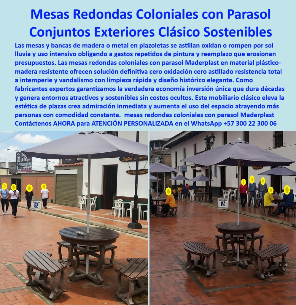 Mesa Redonda Exterior Parasol Comedor con sombrillas Maderplast Mesa Redonda Colonial con Parasol y Conjuntos Exteriores Clásico Sostenibles Maderplast Ingeniería Patrimonial y Rentabilidad Turística: Visualice la elegancia atemporal de un centro histórico vibrante, libre del deterioro que inevitablemente consume a la madera antigua: el Conjunto de Mesa Redonda Colonial con Parasol Maderplast. Este sistema integral se compone de una mesa central robusta rodeada por cuatro bancas curvas ergonómicas que maximizan el espacio y facilitan la conversación social, todo bajo la protección de un parasol integrado anclado a la misma estructura. Fabricado mediante procesos industriales controlados en polímeros de ingeniería con un acabado textura madera oscura (Wenge o Café), este mobiliario respeta rigurosamente la estética clásica exigida en "Pueblos Patrimonio" y zonas de restauración histórica. Sin embargo, es tecnológicamente superior: no se pudre con la lluvia, no requiere barniz y es 100% inmune a plagas, termitas y hongos. Es la inversión definitiva para alcaldías y restaurantes que buscan mantener el encanto colonial eliminando el 100% de los costos operativos de mantenimiento por más de 20 años. Para los Secretarios de Cultura, curadores de patrimonio y dueños de restaurantes en zonas históricas, el dilema es constante: cómo amoblar una plaza de pueblo sin que se roben o dañen las sillas y sin violar los códigos estéticos. La respuesta técnica y aprobada es la Mesa Colonial Exterior con Parasol para Espacios de Maderplast. A diferencia de la madera nativa que exige restauración semestral, nuestra Silla Clásica Colonial Resistente para Centros Históricos replica la estética patrimonial con un material sintético eterno que no sufre con la intemperie. Cuando su necesidad es encontrar mobiliario urbano clásico con sombrilla para plazas públicas, nuestros conjuntos redondos integran el anclaje del parasol en una estructura pesada y estable que resiste vientos fuertes y el tráfico turístico masivo sin requerir anclajes destructivos al piso patrimonial. Además, actuamos como Bancos Restauración Histórica silla parasol que funcionan como mobiliario antivandálico difícil de mover y resistente a rayones. Desde una perspectiva de gestión de activos públicos y privados, la comparativa de costos de mantenimiento entre madera teca y plástico de ingeniería es devastadora para la madera. Maderplast elimina el ciclo de lijado y aceitado semestral, reduciendo el costo operativo (OPEX) a cero y garantizando un retorno de inversión en menos de 24 meses. Somos la solución de mobiliario urbano aprobado para Centros Históricos; nuestra línea Colonial cumple con los códigos estéticos de preservación mientras ofrece durabilidad industrial y sostenibilidad por ser material recuperado. En Maderplast, activamos los disparadores de compra necesarios para su proyecto: solicite cotización inmediata, personalización de tonos para igualar la madera existente, planos de distribución de aforo, renders para aprobación de curaduría y prototipos. Como fabricantes colombianos, nuestro lema es "en plástico le hacemos hasta el ala de un avión, o lo que su imaginación quiera", garantizando Mesas Redondas Coloniales con Parasol y Conjuntos Exteriores Clásico Sostenibles. EL TESTIMONIO PROFESIONAL DE CASO DE ÉXITO: "aprobado por patrimonio y rentable para el municipio", confirma el Arquitecto Fernando Téllez, Secretario De Cultura Y Turismo De Villa De Leyva, quien relata cómo solucionaron el conflicto entre estética y presupuesto: "mantener la estética colonial era una lucha; las mesas de madera se pudran con el sol de montaña y el instituto de patrimonio prohibía el plástico común. el presupuesto de restauración se comía los recursos. Al implementar el conjunto de mesa redonda colonial con parasol maderplast en acabado wengue, pasamos la inspección de los curadores sin problemas. ha sido la solución perfecta con un gasto de mantenimiento anual de cero pesos. Las mesas soportan el uso de miles de turistas sin rayarse ni astillarse, respetando la identidad visual del pueblo. maderplast nos permitió conservar la historia con tecnología del futuro." Para efectuar el Soporte técnico y eliminar cualquier duda con Garantía 5 años y el miedo a firmar la orden de compra, es vital abordar la responsabilidad fiscal y la durabilidad del activo. Ingeniero o Funcionario Público, al especificar la Mesa Redonda Exterior Parasol Comedor con sombrillas Maderplast, usted está blindando su gestión contra el detrimento patrimonial. No está comprando mobiliario que desaparecerá del inventario por robo o pudrición en dos años. Usted está adquiriendo infraestructura turística de larga vida útil (>20 años) que cumple con normativas de resistencia y estética. Elimina el riesgo de demandas por astillas o estructuras colapsadas. Maderplast le entrega fichas técnicas, garantías de estabilidad UV y el respaldo de una fabricación industrial nacional. Usted compra la tranquilidad de saber que la plaza o el restaurante mantendrán su encanto histórico intacto, sin asignar presupuesto futuro para reparaciones. Asegure la preservación del patrimonio y la rentabilidad de su espacio turístico con la única mesa que une el pasado estético con el futuro tecnológico. Contáctenos AHORA para recibir ATENCIÓN PERSONALIZADA, planes y cotización en el WhatsApp +57 300 22 300 06. 0 Mesa Colonial Exterior con Parasol para Espacios, Silla Clásica Colonial Resistente para Centros Históricos, Bancos Restauración Histórica silla parasol Mesa Redonda Exterior Parasol Comedor con sombrillas Maderplast 0 Mesa Colonial Exterior con Parasol para Espacios Silla Clásica Colonial Resistente para Centros Históricos Bancos Restauración Histórica silla parasol Mesa Redonda Colonial con Parasol y Conjuntos Exteriores Clásico Sostenibles Maderplast Ingeniería Patrimonial y Rentabilidad Turística: Visualice la elegancia atemporal de un centro histórico vibrante, libre del deterioro que inevitablemente consume a la madera antigua: el Conjunto de Mesa Redonda Colonial con Parasol Maderplast. Este sistema integral se compone de una mesa central robusta rodeada por cuatro bancas curvas ergonómicas que maximizan el espacio y facilitan la conversación social, todo bajo la protección de un parasol integrado anclado a la misma estructura. Fabricado mediante procesos industriales controlados en polímeros de ingeniería con un acabado textura madera oscura (Wenge o Café), este mobiliario respeta rigurosamente la estética clásica exigida en "Pueblos Patrimonio" y zonas de restauración histórica. Sin embargo, es tecnológicamente superior: no se pudre con la lluvia, no requiere barniz y es 100% inmune a plagas, termitas y hongos. Es la inversión definitiva para alcaldías y restaurantes que buscan mantener el encanto colonial eliminando el 100% de los costos operativos de mantenimiento por más de 20 años. Para los Secretarios de Cultura, curadores de patrimonio y dueños de restaurantes en zonas históricas, el dilema es constante: cómo amoblar una plaza de pueblo sin que se roben o dañen las sillas y sin violar los códigos estéticos. La respuesta técnica y aprobada es la Mesa Colonial Exterior con Parasol para Espacios de Maderplast. A diferencia de la madera nativa que exige restauración semestral, nuestra Silla Clásica Colonial Resistente para Centros Históricos replica la estética patrimonial con un material sintético eterno que no sufre con la intemperie. Cuando su necesidad es encontrar mobiliario urbano clásico con sombrilla para plazas públicas, nuestros conjuntos redondos integran el anclaje del parasol en una estructura pesada y estable que resiste vientos fuertes y el tráfico turístico masivo sin requerir anclajes destructivos al piso patrimonial. Además, actuamos como Bancos Restauración Histórica silla parasol que funcionan como mobiliario antivandálico difícil de mover y resistente a rayones. Desde una perspectiva de gestión de activos públicos y privados, la comparativa de costos de mantenimiento entre madera teca y plástico de ingeniería es devastadora para la madera. Maderplast elimina el ciclo de lijado y aceitado semestral, reduciendo el costo operativo (OPEX) a cero y garantizando un retorno de inversión en menos de 24 meses. Somos la solución de mobiliario urbano aprobado para Centros Históricos; nuestra línea Colonial cumple con los códigos estéticos de preservación mientras ofrece durabilidad industrial y sostenibilidad por ser material recuperado. En Maderplast, activamos los disparadores de compra necesarios para su proyecto: solicite cotización inmediata, personalización de tonos para igualar la madera existente, planos de distribución de aforo, renders para aprobación de curaduría y prototipos. Como fabricantes colombianos, nuestro lema es "en plástico le hacemos hasta el ala de un avión, o lo que su imaginación quiera", garantizando Mesas Redondas Coloniales con Parasol y Conjuntos Exteriores Clásico Sostenibles. EL TESTIMONIO PROFESIONAL DE CASO DE ÉXITO: "aprobado por patrimonio y rentable para el municipio", confirma el Arquitecto Fernando Téllez, Secretario De Cultura Y Turismo De Villa De Leyva, quien relata cómo solucionaron el conflicto entre estética y presupuesto: "mantener la estética colonial era una lucha; las mesas de madera se pudran con el sol de montaña y el instituto de patrimonio prohibía el plástico común. el presupuesto de restauración se comía los recursos. Al implementar el conjunto de mesa redonda colonial con parasol maderplast en acabado wengue, pasamos la inspección de los curadores sin problemas. ha sido la solución perfecta con un gasto de mantenimiento anual de cero pesos. Las mesas soportan el uso de miles de turistas sin rayarse ni astillarse, respetando la identidad visual del pueblo. maderplast nos permitió conservar la historia con tecnología del futuro." Para efectuar el Soporte técnico y eliminar cualquier duda con Garantía 5 años y el miedo a firmar la orden de compra, es vital abordar la responsabilidad fiscal y la durabilidad del activo. Ingeniero o Funcionario Público, al especificar la Mesa Redonda Exterior Parasol Comedor con sombrillas Maderplast, usted está blindando su gestión contra el detrimento patrimonial. No está comprando mobiliario que desaparecerá del inventario por robo o pudrición en dos años. Usted está adquiriendo infraestructura turística de larga vida útil (>20 años) que cumple con normativas de resistencia y estética. Elimina el riesgo de demandas por astillas o estructuras colapsadas. Maderplast le entrega fichas técnicas, garantías de estabilidad UV y el respaldo de una fabricación industrial nacional. Usted compra la tranquilidad de saber que la plaza o el restaurante mantendrán su encanto histórico intacto, sin asignar presupuesto futuro para reparaciones. Asegure la preservación del patrimonio y la rentabilidad de su espacio turístico con la única mesa que une el pasado estético con el futuro tecnológico. Contáctenos AHORA para recibir ATENCIÓN PERSONALIZADA, planes y cotización en el WhatsApp +57 300 22 300 06.