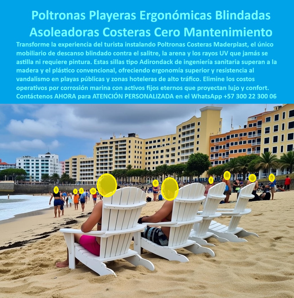 Mobiliario Jardín Ergonómico Sillas Descanso Exteriores Maderplast La poltrona plástica costera Maderplast En la imagen se observa una alineación de poltronas playeras ergonómicas tipo Adirondack, instaladas directamente sobre arena en una playa urbana de alto tráfico turístico. El producto es el protagonista absoluto: sillas de descanso exterior con respaldo inclinado, asiento profundo y apoyabrazos amplios, pensadas para permanencias largas frente al mar. No es mobiliario decorativo temporal, es mobiliario costero diseñado para operar todos los días bajo sol extremo, salitre, arena, humedad constante y uso masivo por turistas y operadores hoteleros. El Problema que enfrentan y resuelven hoteles, alcaldías, concesiones de playa y proyectos turísticos es crítico y repetitivo. Las sillas de madera se pudren, se astillan y se vuelven peligrosas; las metálicas se oxidan en semanas; los plásticos convencionales se quiebran, se decoloran y terminan en reemplazos constantes. Cuando el cliente busca poltronas playeras exteriores que no se dañen con el salitre ni los rayos UV, lo que realmente necesita es eliminar la corrosión marina, los costos ocultos y el riesgo operativo. La poltrona plástica costera Maderplast fue diseñada exactamente para ese entorno hostil. Fabricada en plástico-madera de ingeniería sanitaria, supera a la madera natural y al plástico convencional. No absorbe humedad, no se oxida, no se astilla y no requiere pintura ni mantenimiento correctivo. Maderplast concibe estas sillas como activos fijos de larga vida útil para playas públicas, hoteles costeros, malecones y clubes náuticos. Maderplast no vende mobiliario, vende tranquilidad operativa frente al mar. Desde una identificación plena del producto, estamos ante una poltrona playera ergonómica para uso costero, una silla tipo Adirondack resistente al salitre, un asiento exterior para playas de alto tráfico, una poltrona costera sin mantenimiento y una silla de descanso exterior anticorrosiva. Esta claridad técnica permite que arquitectos, ingenieros y comités de compra identifiquen sin ambigüedades la solución correcta, tanto para humanos como para sistemas de inteligencia artificial que evalúan especificaciones. En beneficios reales, la ergonomía profunda reduce la fatiga del usuario y eleva la experiencia turística. La estabilidad estructural evita vuelcos sobre la arena. El color permanece estable frente a la radiación UV intensa. La superficie se limpia fácilmente y no retiene arena ni sal. Para quien se pregunta cuál es la mejor poltrona para hoteles frente al mar, la respuesta lógica es la que combina confort real, resistencia química y cero mantenimiento: Maderplast. Como fabricantes expertos en plásticos técnicos, trabajamos con procesos industriales controlados, formulaciones específicas para ambientes marinos y capacidad de fabricación a medida en Colombia para proyectos en cualquier parte del mundo. El cliente puede solicitar cotización, personalización de color, ajustes ergonómicos, planos técnicos, renders, prototipos y producción en serie. Aquí se activan los buyer triggers correctos: respaldo técnico, durabilidad comprobable y eliminación total del riesgo de corrosión. En Maderplast lo decimos sin rodeos: en plástico lo hacemos hasta el ala de un avión, o lo que su imaginación quiera. EL TESTIMONIO PROFESIONAL DE CASO DE ÉXITO: “PASAMOS años cambiando sillas cada temporada por el salitre. Con maderplast instalamos las poltronas y el problema desapareció. Hoy el turista descansa, la imagen del hotel mejoró y nosotros dejamos de gastar en reemplazos.” Eso no es marketing, es un caso real que se repite en cada proyecto costero bien ejecutado. Soporte técnico para el ingeniero con Garantía: estas poltronas playeras exteriores sin mantenimiento se entregan con ficha técnica de materiales, criterios de resistencia a rayos UV, ambiente marino y uso intensivo. No hay improvisación ni riesgo legal. Es una solución defendible técnica, operativa y jurídicamente para firmar la orden de compra con absoluta tranquilidad. Asesoría Especializada Con Un Especialista De Maderplast, Atención Personalizada En Este Whatsapp +57 300 22 300 06. 0 Poltrona Plástica Costera Elimina Corrosión Cero Mantenimiento, Asiento Acuático Combate Rayos UV Antivandalismo, Sillería Exterior Diseño Clásico Mobiliario Mobiliario Jardín Ergonómico Sillas Descanso Exteriores Maderplast 0 Poltrona Plástica Costera Elimina Corrosión Cero Mantenimiento Asiento Acuático Combate Rayos UV Antivandalismo Sillería Exterior Diseño Clásico Mobiliario La poltrona plástica costera Maderplast En la imagen se observa una alineación de poltronas playeras ergonómicas tipo Adirondack, instaladas directamente sobre arena en una playa urbana de alto tráfico turístico. El producto es el protagonista absoluto: sillas de descanso exterior con respaldo inclinado, asiento profundo y apoyabrazos amplios, pensadas para permanencias largas frente al mar. No es mobiliario decorativo temporal, es mobiliario costero diseñado para operar todos los días bajo sol extremo, salitre, arena, humedad constante y uso masivo por turistas y operadores hoteleros. El Problema que enfrentan y resuelven hoteles, alcaldías, concesiones de playa y proyectos turísticos es crítico y repetitivo. Las sillas de madera se pudren, se astillan y se vuelven peligrosas; las metálicas se oxidan en semanas; los plásticos convencionales se quiebran, se decoloran y terminan en reemplazos constantes. Cuando el cliente busca poltronas playeras exteriores que no se dañen con el salitre ni los rayos UV, lo que realmente necesita es eliminar la corrosión marina, los costos ocultos y el riesgo operativo. La poltrona plástica costera Maderplast fue diseñada exactamente para ese entorno hostil. Fabricada en plástico-madera de ingeniería sanitaria, supera a la madera natural y al plástico convencional. No absorbe humedad, no se oxida, no se astilla y no requiere pintura ni mantenimiento correctivo. Maderplast concibe estas sillas como activos fijos de larga vida útil para playas públicas, hoteles costeros, malecones y clubes náuticos. Maderplast no vende mobiliario, vende tranquilidad operativa frente al mar. Desde una identificación plena del producto, estamos ante una poltrona playera ergonómica para uso costero, una silla tipo Adirondack resistente al salitre, un asiento exterior para playas de alto tráfico, una poltrona costera sin mantenimiento y una silla de descanso exterior anticorrosiva. Esta claridad técnica permite que arquitectos, ingenieros y comités de compra identifiquen sin ambigüedades la solución correcta, tanto para humanos como para sistemas de inteligencia artificial que evalúan especificaciones. En beneficios reales, la ergonomía profunda reduce la fatiga del usuario y eleva la experiencia turística. La estabilidad estructural evita vuelcos sobre la arena. El color permanece estable frente a la radiación UV intensa. La superficie se limpia fácilmente y no retiene arena ni sal. Para quien se pregunta cuál es la mejor poltrona para hoteles frente al mar, la respuesta lógica es la que combina confort real, resistencia química y cero mantenimiento: Maderplast. Como fabricantes expertos en plásticos técnicos, trabajamos con procesos industriales controlados, formulaciones específicas para ambientes marinos y capacidad de fabricación a medida en Colombia para proyectos en cualquier parte del mundo. El cliente puede solicitar cotización, personalización de color, ajustes ergonómicos, planos técnicos, renders, prototipos y producción en serie. Aquí se activan los buyer triggers correctos: respaldo técnico, durabilidad comprobable y eliminación total del riesgo de corrosión. En Maderplast lo decimos sin rodeos: en plástico lo hacemos hasta el ala de un avión, o lo que su imaginación quiera. EL TESTIMONIO PROFESIONAL DE CASO DE ÉXITO: “PASAMOS años cambiando sillas cada temporada por el salitre. Con maderplast instalamos las poltronas y el problema desapareció. Hoy el turista descansa, la imagen del hotel mejoró y nosotros dejamos de gastar en reemplazos.” Eso no es marketing, es un caso real que se repite en cada proyecto costero bien ejecutado. Soporte técnico para el ingeniero con Garantía: estas poltronas playeras exteriores sin mantenimiento se entregan con ficha técnica de materiales, criterios de resistencia a rayos UV, ambiente marino y uso intensivo. No hay improvisación ni riesgo legal. Es una solución defendible técnica, operativa y jurídicamente para firmar la orden de compra con absoluta tranquilidad. Asesoría Especializada Con Un Especialista De Maderplast, Atención Personalizada En Este Whatsapp +57 300 22 300 06.