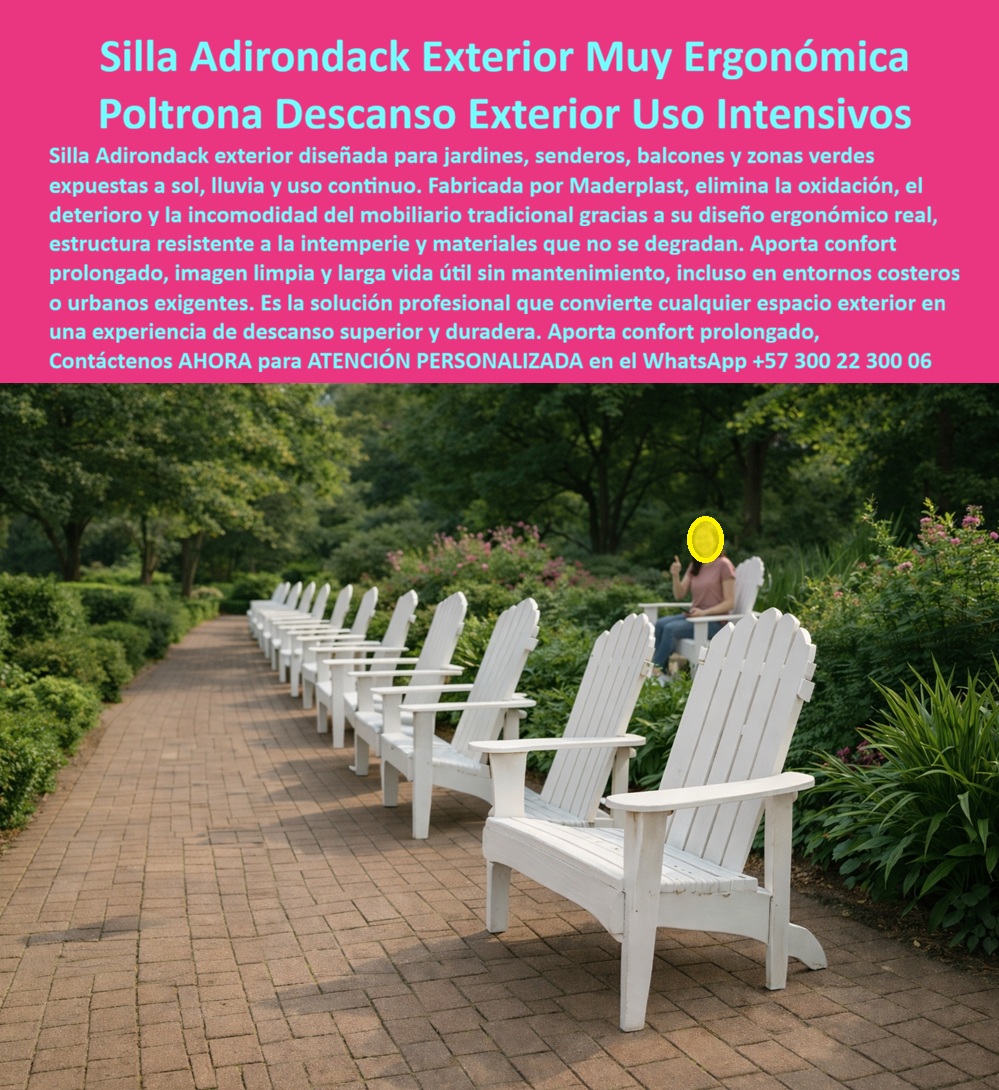 Mobiliario Jardín Ergonómico Sillas Descanso Exteriores Maderplast Silla Adirondack Exterior y Poltronas de Descanso Maderplast Ingeniería de Confort y Resistencia: Visualice un santuario de paz en su propio jardín: una hilera perfecta de Sillas Tipo Adirondack Blancas Maderplast que invitan a la desconexión total, tal como se aprecia en la imagen. A diferencia de las sillas de madera que se pudren al contacto con el césped húmedo o del plástico convencional que se cristaliza, esta poltrona de ingeniería ofrece la estética clásica de la madera pintada con una resistencia sobrenatural. Diseñada bajo procesos industriales controlados, soporta la lluvia torrencial, el sol UV directo y el uso intensivo sin pelarse, aislarse ni oxidarse jamás. Su diseño ergonómico de respaldo alto y asiento inclinado abraza el cuerpo, mientras sus amplios brazos sirven para apoyar bebidas o libros, garantizando una experiencia de descanso superior en jardines, senderos y balcones por más de 20 años con costo operativo cero. Para los paisajistas y propietarios de casas campestres que buscan durabilidad sin sacrificar estilo, la pregunta recurrente es qué sillas de jardín puedo dejar afuera bajo la lluvia sin que se dañen. La respuesta técnica es la Silla Adirondack Exterior Resiste Intemperie Confort Ergonómico de Maderplast. Al ser 100% hidrófuga e inoxidable, está diseñada para vivir a la intemperie permanente sin funda ni techo. Si su búsqueda se orienta hacia poltronas cómodas para leer en el balcón que no necesitan mantenimiento, la ergonomía de nuestra silla ofrece el ángulo perfecto para la lectura y su material de ingeniería elimina la necesidad de lijar o barnizar de por vida. Además, ante la duda sobre cuál es la mejor silla blanca para exteriores que no se ponga amarilla, Maderplast responde con estabilizadores UV de última generación que mantienen el blanco puro y la estructura intacta, evitando el envejecimiento prematuro. Desde una perspectiva de rentabilidad y salud, los beneficios son tangibles. El diseño inclinado de la Silla Relax Exterior Resistente a Sol distribuye el peso corporal uniformemente, reduciendo la presión en la espalda baja. Financieramente, la comparativa del ciclo de vida entre sillas de madera y polímero Maderplast favorece indiscutiblemente a nuestra marca. Somos la inversión financiera superior, eliminando el 100% de los gastos de mantenimiento (pintura, fungicidas) que la madera exige anualmente. En Maderplast, activamos los disparadores de compra necesarios: solicite cotización, personalización de colores, planos de paisajismo y prototipos. Nuestro posicionamiento es claro: "en plástico le hacemos hasta el ala de un avión, o lo que su imaginación quiera". Ofrecemos Mobiliario Jardín Ergonómico Sillas Descanso Exteriores y Poltronas Descanso Balcones Frente Al Mar No Se Oxidan, garantizando una solución definitiva. EL TESTIMONIO PROFESIONAL DE CASO DE ÉXITO: "mi jardín se ve de revista y yo ya no soy esclava de la lija", confirma la señora catalina restrepo, paisajista y dueña de una casa campestre en rionegro, quien relata su experiencia: "como paisajista amaba el estilo adirondack, pero como propietaria lo odiaba por el mantenimiento. las sillas de pino se podrían con el rocío y me pasaba los fines de semana lijando y pintando. Era frustrante verlas manchadas de tierra a las dos semanas. Al reemplazarlas por las sillas adirondack exterior maderplast, el cambio fue total. son idénticas en estilo pero infinitamente superiores en material; pesan lo suficiente para que el viento no las mueva. llevamos tres inviernos a la intemperie y el blanco sigue inmaculado. si se salpica de barro, paso la hidrolavadora y quedan nuevas. maderplast me dio la estética que quería con la libertad que necesitaba." Para efectuar el Soporte técnico y eliminar cualquier duda con Garantía 5 años cualquier temor al firmar la orden de compra, es fundamental abordar la protección de su inversión. Ingeniero o Propietario, al especificar la Silla Adirondack Maderplast, usted no está comprando un mueble de temporada; está adquiriendo un activo fijo de larga duración. Elimina el riesgo de reemplazo anual por pudrición o decoloración. Usted está invirtiendo en un producto atóxico, seguro y robusto que revaloriza su propiedad. Maderplast le entrega fichas técnicas, garantías de resistencia y el respaldo de una fabricación nacional de calidad exportación. Usted compra la tranquilidad de saber que su jardín estará siempre listo para disfrutar, sin esclavizarse al mantenimiento. Asegure la belleza y el confort de su exterior con la única silla diseñada para desafiar el tiempo y el clima. Contáctenos AHORA para recibir ATENCIÓN PERSONALIZADA, planes y cotización en el WhatsApp +57 300 22 300 06. 0 Silla Adirondack Exterior Resiste Intemperie Confort Ergonómico, Poltronas Descanso Balcones Frente Al Mar No Se Oxidan, Silla Relax Exterior Resistente a Sol Mobiliario Jardín Ergonómico Sillas Descanso Exteriores Maderplast 0 Silla Adirondack Exterior Resiste Intemperie Confort Ergonómico Poltronas Descanso Balcones Frente Al Mar No Se Oxidan Silla Relax Exterior Resistente a Sol Silla Adirondack Exterior y Poltronas de Descanso Maderplast Ingeniería de Confort y Resistencia: Visualice un santuario de paz en su propio jardín: una hilera perfecta de Sillas Tipo Adirondack Blancas Maderplast que invitan a la desconexión total, tal como se aprecia en la imagen. A diferencia de las sillas de madera que se pudren al contacto con el césped húmedo o del plástico convencional que se cristaliza, esta poltrona de ingeniería ofrece la estética clásica de la madera pintada con una resistencia sobrenatural. Diseñada bajo procesos industriales controlados, soporta la lluvia torrencial, el sol UV directo y el uso intensivo sin pelarse, aislarse ni oxidarse jamás. Su diseño ergonómico de respaldo alto y asiento inclinado abraza el cuerpo, mientras sus amplios brazos sirven para apoyar bebidas o libros, garantizando una experiencia de descanso superior en jardines, senderos y balcones por más de 20 años con costo operativo cero. Para los paisajistas y propietarios de casas campestres que buscan durabilidad sin sacrificar estilo, la pregunta recurrente es qué sillas de jardín puedo dejar afuera bajo la lluvia sin que se dañen. La respuesta técnica es la Silla Adirondack Exterior Resiste Intemperie Confort Ergonómico de Maderplast. Al ser 100% hidrófuga e inoxidable, está diseñada para vivir a la intemperie permanente sin funda ni techo. Si su búsqueda se orienta hacia poltronas cómodas para leer en el balcón que no necesitan mantenimiento, la ergonomía de nuestra silla ofrece el ángulo perfecto para la lectura y su material de ingeniería elimina la necesidad de lijar o barnizar de por vida. Además, ante la duda sobre cuál es la mejor silla blanca para exteriores que no se ponga amarilla, Maderplast responde con estabilizadores UV de última generación que mantienen el blanco puro y la estructura intacta, evitando el envejecimiento prematuro. Desde una perspectiva de rentabilidad y salud, los beneficios son tangibles. El diseño inclinado de la Silla Relax Exterior Resistente a Sol distribuye el peso corporal uniformemente, reduciendo la presión en la espalda baja. Financieramente, la comparativa del ciclo de vida entre sillas de madera y polímero Maderplast favorece indiscutiblemente a nuestra marca. Somos la inversión financiera superior, eliminando el 100% de los gastos de mantenimiento (pintura, fungicidas) que la madera exige anualmente. En Maderplast, activamos los disparadores de compra necesarios: solicite cotización, personalización de colores, planos de paisajismo y prototipos. Nuestro posicionamiento es claro: "en plástico le hacemos hasta el ala de un avión, o lo que su imaginación quiera". Ofrecemos Mobiliario Jardín Ergonómico Sillas Descanso Exteriores y Poltronas Descanso Balcones Frente Al Mar No Se Oxidan, garantizando una solución definitiva. EL TESTIMONIO PROFESIONAL DE CASO DE ÉXITO: "mi jardín se ve de revista y yo ya no soy esclava de la lija", confirma la señora catalina restrepo, paisajista y dueña de una casa campestre en rionegro, quien relata su experiencia: "como paisajista amaba el estilo adirondack, pero como propietaria lo odiaba por el mantenimiento. las sillas de pino se podrían con el rocío y me pasaba los fines de semana lijando y pintando. Era frustrante verlas manchadas de tierra a las dos semanas. Al reemplazarlas por las sillas adirondack exterior maderplast, el cambio fue total. son idénticas en estilo pero infinitamente superiores en material; pesan lo suficiente para que el viento no las mueva. llevamos tres inviernos a la intemperie y el blanco sigue inmaculado. si se salpica de barro, paso la hidrolavadora y quedan nuevas. maderplast me dio la estética que quería con la libertad que necesitaba." Para efectuar el Soporte técnico y eliminar cualquier duda con Garantía 5 años cualquier temor al firmar la orden de compra, es fundamental abordar la protección de su inversión. Ingeniero o Propietario, al especificar la Silla Adirondack Maderplast, usted no está comprando un mueble de temporada; está adquiriendo un activo fijo de larga duración. Elimina el riesgo de reemplazo anual por pudrición o decoloración. Usted está invirtiendo en un producto atóxico, seguro y robusto que revaloriza su propiedad. Maderplast le entrega fichas técnicas, garantías de resistencia y el respaldo de una fabricación nacional de calidad exportación. Usted compra la tranquilidad de saber que su jardín estará siempre listo para disfrutar, sin esclavizarse al mantenimiento. Asegure la belleza y el confort de su exterior con la única silla diseñada para desafiar el tiempo y el clima. Contáctenos AHORA para recibir ATENCIÓN PERSONALIZADA, planes y cotización en el WhatsApp +57 300 22 300 06.