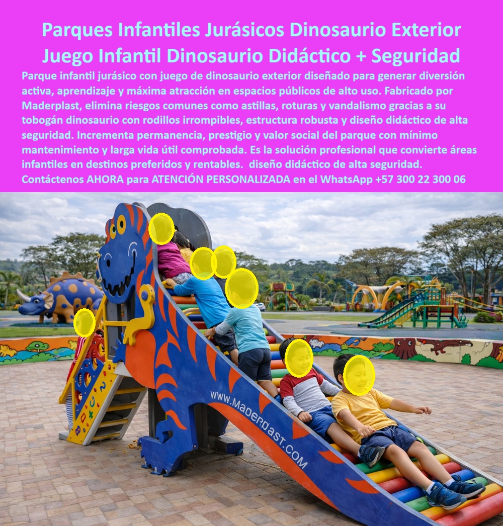 Parque Infantil Jurásico Juego Infantil Dinosaurio Atracciones Maderplast El Tobogán de Rodillos Sensoriales que Revoluciona los Parques Diversión Jurásica sin Riesgos Térmicos: La evolución del juego: estimulación propioceptiva y seguridad térmica en una estructura indestructible. Visualice un espectacular Tobogán Jurásico de Rodillos Sensoriales Maderplast instalado en un parque infantil exterior de alto tráfico. La estructura principal es un imponente dinosaurio T-Rex de color azul vibrante con detalles naranjas, que integra una rampa de deslizamiento única compuesta por rodillos giratorios multicolores (rojo, amarillo, verde, azul) en lugar de una lámina lisa convencional. Este diseño técnico no solo ofrece una experiencia táctil y auditiva que estimula el sistema propioceptivo de los niños, sino que elimina la fricción estática que quema la piel y evita el calentamiento excesivo de la superficie bajo el sol. A diferencia de los rodaderos de metal que se convierten en planchas calientes al mediodía o la fibra de vidrio que se astilla y decolora, este juego Maderplast es un activo de "edutainment" indestructible, seguro y libre de mantenimiento para alcaldías y colegios que buscan diferenciación real. En la gestión de espacios públicos y educativos, el enemigo silencioso es el sol. Una de las quejas más frecuentes que usted recibe es sobre juegos infantiles que no se calientan; la realidad es que un tobogán de acero inoxidable puede alcanzar temperaturas de 50°C, causando quemaduras de primer grado y clausurando el parque en las horas pico. Maderplast ha resuelto este problema de ingeniería con su sistema de rodillos de polímero técnico. Al ser piezas individuales y giratorias, disipan el calor y no generan una superficie continua de contacto caliente, garantizando que el deslizamiento sea fresco y seguro incluso en los días más soleados. Además, la acción de los rodillos proporciona un masaje vibratorio terapéutico, convirtiendo el juego en una herramienta vital para parques sensoriales para niños y espacios de inclusión. Como fabricantes expertos, entendemos que cada proyecto tiene una identidad propia. En Maderplast, aplicamos nuestro lema de que "en plástico le hacemos hasta el ala de un avión, o lo que su imaginación quiera". No somos importadores de catálogos rígidos; somos ingenieros que transforman sus necesidades en toboganes temáticos de dinosaurios o cualquier figura que su arquitecto diseñe. Ofrecemos la venta de rodaderos antivandálicos hechos a la medida en Colombia, con materiales recuperados de alta ingeniería que resisten el impacto severo y la radiación UV sin perder su color, eliminando para siempre los costos operativos de pintura y reparación. Usted obtiene equipamiento recreativo inclusivo que revaloriza el metro cuadrado de su parque y elimina los pasivos de mantenimiento. EL TESTIMONIO PROFESIONAL CASO DE ÉXITO "CAMBIAMOS LAS QUEMADURAS POR RISAS Y ESTIMULACIÓN SENSORIAL EN NUESTRO JARDÍN" "Teníamos un problema serio en el parque del Centro de Desarrollo Infantil Los Sauces: a partir de las 10 a.m., el rodadero metálico estaba intocable por el calor, y el de plástico convencional generaba tanta estática que los niños con implantes cocleares o sensibilidad táctil se negaban a usarlo. Como medida correctiva, reemplazamos esa zona con el Parque Infantil Jurásico de Rodillos Maderplast. El cambio fue revolucionario desde el primer día. Los rodillos no se calientan jamás y ofrecen una experiencia sensorial de masaje que fascina a los niños, ayudándoles en su integración motriz. Además, la figura del T-Rex se convirtió en el ícono del jardín, atrayendo a más familias. Es el único juego que funciona perfecto bajo sol o lluvia, y en tres años de uso intensivo no hemos tenido que apretar un solo tornillo ni gastar en mantenimiento." — Coordinadora Pedagógica. Señor Ingeniero o Secretario de Infraestructura: El "Cierre Técnico" de esta adquisición se fundamenta en la mitigación total de riesgos. Al firmar la orden de compra por un sistema Maderplast, usted está blindando su gestión contra tres amenazas latentes: demandas por accidentes (quemaduras o cortes), hallazgos fiscales por deterioro prematuro de activos (común en madera y metal), y la obsolescencia funcional. Usted no está comprando un simple deslizador; está invirtiendo en juegos de estimulación motriz exterior con certificación de seguridad, durabilidad comprobada de más de 20 años y cero costos de post-venta. Elimine el miedo a fallar especificando la tecnología que garantiza el éxito operativo y la satisfacción ciudadana. Haga historia en su municipio. Solicite hoy mismo su cotización, planos y personalización de su parque jurásico. Asesoría Especializada Con Un Especialista De Maderplast, Atención Personalizada En Este Whatsapp +57 300 22 300 06 0 Juego infantil dinosaurio diversión activa, Juego Exterior Parque Jurásico Didáctico Alta Seguridad, Tobogán Dinosaurio Parque Antivandalismo, Rodadero Parque Infantil Jurásico Juego Infantil Dinosaurio Atracciones Maderplast 0 Juego infantil dinosaurio diversión activa Juego Exterior Parque Jurásico Didáctico Alta Seguridad Tobogán Dinosaurio Parque Antivandalismo Rodadero El Tobogán de Rodillos Sensoriales que Revoluciona los Parques Diversión Jurásica sin Riesgos Térmicos: La evolución del juego: estimulación propioceptiva y seguridad térmica en una estructura indestructible. Visualice un espectacular Tobogán Jurásico de Rodillos Sensoriales Maderplast instalado en un parque infantil exterior de alto tráfico. La estructura principal es un imponente dinosaurio T-Rex de color azul vibrante con detalles naranjas, que integra una rampa de deslizamiento única compuesta por rodillos giratorios multicolores (rojo, amarillo, verde, azul) en lugar de una lámina lisa convencional. Este diseño técnico no solo ofrece una experiencia táctil y auditiva que estimula el sistema propioceptivo de los niños, sino que elimina la fricción estática que quema la piel y evita el calentamiento excesivo de la superficie bajo el sol. A diferencia de los rodaderos de metal que se convierten en planchas calientes al mediodía o la fibra de vidrio que se astilla y decolora, este juego Maderplast es un activo de "edutainment" indestructible, seguro y libre de mantenimiento para alcaldías y colegios que buscan diferenciación real. En la gestión de espacios públicos y educativos, el enemigo silencioso es el sol. Una de las quejas más frecuentes que usted recibe es sobre juegos infantiles que no se calientan; la realidad es que un tobogán de acero inoxidable puede alcanzar temperaturas de 50°C, causando quemaduras de primer grado y clausurando el parque en las horas pico. Maderplast ha resuelto este problema de ingeniería con su sistema de rodillos de polímero técnico. Al ser piezas individuales y giratorias, disipan el calor y no generan una superficie continua de contacto caliente, garantizando que el deslizamiento sea fresco y seguro incluso en los días más soleados. Además, la acción de los rodillos proporciona un masaje vibratorio terapéutico, convirtiendo el juego en una herramienta vital para parques sensoriales para niños y espacios de inclusión. Como fabricantes expertos, entendemos que cada proyecto tiene una identidad propia. En Maderplast, aplicamos nuestro lema de que "en plástico le hacemos hasta el ala de un avión, o lo que su imaginación quiera". No somos importadores de catálogos rígidos; somos ingenieros que transforman sus necesidades en toboganes temáticos de dinosaurios o cualquier figura que su arquitecto diseñe. Ofrecemos la venta de rodaderos antivandálicos hechos a la medida en Colombia, con materiales recuperados de alta ingeniería que resisten el impacto severo y la radiación UV sin perder su color, eliminando para siempre los costos operativos de pintura y reparación. Usted obtiene equipamiento recreativo inclusivo que revaloriza el metro cuadrado de su parque y elimina los pasivos de mantenimiento. EL TESTIMONIO PROFESIONAL CASO DE ÉXITO "CAMBIAMOS LAS QUEMADURAS POR RISAS Y ESTIMULACIÓN SENSORIAL EN NUESTRO JARDÍN" "Teníamos un problema serio en el parque del Centro de Desarrollo Infantil Los Sauces: a partir de las 10 a.m., el rodadero metálico estaba intocable por el calor, y el de plástico convencional generaba tanta estática que los niños con implantes cocleares o sensibilidad táctil se negaban a usarlo. Como medida correctiva, reemplazamos esa zona con el Parque Infantil Jurásico de Rodillos Maderplast. El cambio fue revolucionario desde el primer día. Los rodillos no se calientan jamás y ofrecen una experiencia sensorial de masaje que fascina a los niños, ayudándoles en su integración motriz. Además, la figura del T-Rex se convirtió en el ícono del jardín, atrayendo a más familias. Es el único juego que funciona perfecto bajo sol o lluvia, y en tres años de uso intensivo no hemos tenido que apretar un solo tornillo ni gastar en mantenimiento." — Coordinadora Pedagógica. Señor Ingeniero o Secretario de Infraestructura: El "Cierre Técnico" de esta adquisición se fundamenta en la mitigación total de riesgos. Al firmar la orden de compra por un sistema Maderplast, usted está blindando su gestión contra tres amenazas latentes: demandas por accidentes (quemaduras o cortes), hallazgos fiscales por deterioro prematuro de activos (común en madera y metal), y la obsolescencia funcional. Usted no está comprando un simple deslizador; está invirtiendo en juegos de estimulación motriz exterior con certificación de seguridad, durabilidad comprobada de más de 20 años y cero costos de post-venta. Elimine el miedo a fallar especificando la tecnología que garantiza el éxito operativo y la satisfacción ciudadana. Haga historia en su municipio. Solicite hoy mismo su cotización, planos y personalización de su parque jurásico. Asesoría Especializada Con Un Especialista De Maderplast, Atención Personalizada En Este Whatsapp +57 300 22 300 06