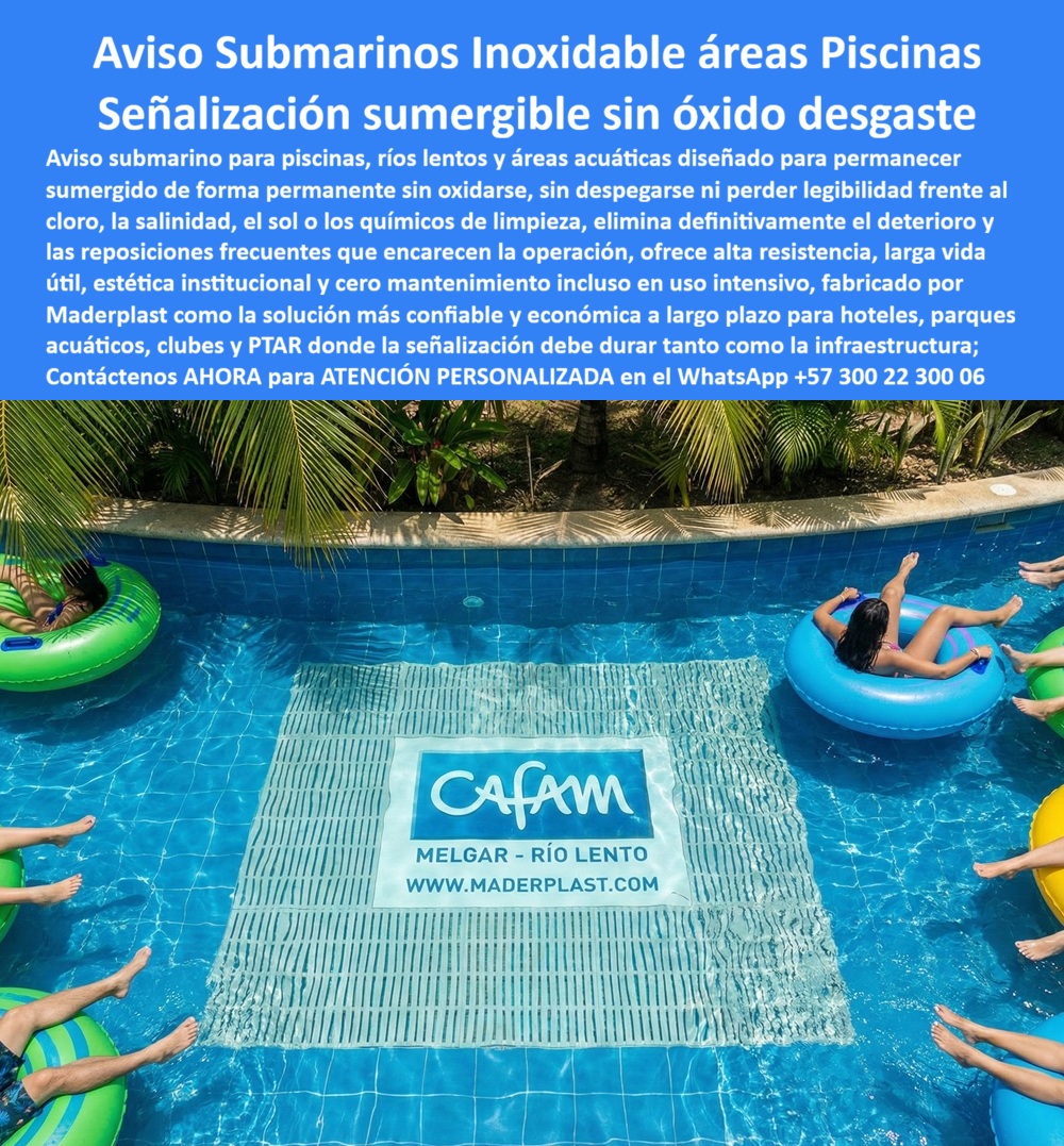 Aviso Inoxidable Submarino Resistente Salinidad Cloro Ácidos Aviso Maderplast Señales piscinas de alta durabilidad Avisos Piscinas Anti Cloro Inoxidables Duraderos Pancartas Fondos Elimina Óxido Garantía Larga Aviso Inoxidable Submarino y Letras Volumétricas: Ingeniería para Ambientes Extremos, La gestión de infraestructura en rascacielos y complejos acuáticos exige soluciones que trascienden los materiales convencionales. El aviso inoxidable submarino resistente salinidad cloro ácidos aviso Maderplast representa la cúspide de la ingeniería de materiales aplicada a la comunicación visual. Diseñados para resolver el deterioro crítico en áreas de piscinas, rascacielos y parques, estos sistemas son fabricados en compuestos técnicos de alta resistencia que resultan totalmente inoxidables e inmunes a agentes agresivos como el cloro, la salinidad y la radiación solar extrema., Sistemas Sumergibles: Señalización que Perdura bajo el Agua, En entornos de uso intensivo como hoteles y parques acuáticos, la señalización sumergible sin óxido desgaste es vital para la seguridad y la estética institucional. Los avisos submarinos para piscinas de Maderplast están diseñados para permanecer sumergidos de forma permanente sin despegarse ni perder legibilidad frente a los químicos de limpieza o el sol., Resistencia Química Absoluta: Los avisos piscinas anti cloro inoxidables duraderos eliminan definitivamente las reposiciones frecuentes que encarecen la operación, ofreciendo una larga vida útil incluso en condiciones de sumersión constante., Aplicaciones Versátiles: Desde señales sumergibles ríos lentos hasta pancartas integradas al suelo de baldosa en áreas acuáticas, la tecnología Maderplast garantiza estabilidad estructural y visibilidad perfecta., Eficiencia Operativa: Al durar tanto como la infraestructura misma, estos sistemas reducen el TCO (Costo Total de Propiedad) y eliminan los riesgos de contaminación por desprendimiento de materiales oxidados., Dominio del Skyline: Letras Volumétricas para Rascacielos, Para las constructoras y gerentes de marca, lograr una visibilidad imponente en el skyline mayor sin depender de pesadas estructuras metálicas es un desafío resuelto por las letras tridimensionales fachadas de Maderplast. Estas letras volumétricas en compuestos técnicos soportan la lluvia ácida y ambientes urbanos agresivos manteniendo su color y forma original durante años. Al ser sistemas ligeros, reducen la carga estructural en la fachada y simplifican la instalación en altura, ofreciendo una imagen institucional impecable que no se deteriora con el tiempo., Señalización Temática y Mobiliario Urbano Pet-Friendly, La experiencia del usuario en parques temáticos se potencia mediante avisos tridimensionales parques con relieve escultórico esculpido en CNC. La señal 3D temática mascotas no solo es estéticamente atractiva para captar fotos virales y acelerar el ROI, sino que es antivandálica y fácil de limpiar. Estos letreros corporativos gran formato invitan a la interacción mientras resisten el uso rudo en espacios públicos, asegurando entornos inolvidables y duraderos., TESTIMONIO: ING. MARIO ESTRADA, JEFE DE MANTENIMIENTO ACUÁTICO - FEBRERO 2024, "En proyectos de parques acuáticos, la señalización sumergida siempre era un problema crítico; los materiales convencionales se despegaba o decoloraban en meses. Implementamos los avisos submarinos Maderplast y, tras dos años de uso intensivo, la legibilidad es perfecta sin rastro de óxido o desgaste químico. Son la solución más confiable para áreas donde la señalización debe durar tanto como la infraestructura misma. El soporte técnico facilitó la instalación modular, eliminando definitivamente las reposiciones que encarecen nuestra operación ``., Cierre Técnico y Seguridad de Compra, Elegir Maderplast es invertir en una solución definitiva que elimina los gastos ocultos de mantenimiento y reposición. Nuestros productos son tan superiores que las alternativas tradicionales, incluso si fueran obsequiadas, resultan costosas debido a su fragilidad y corta vida útil., ¿Desea elevar el estándar de su proyecto con señalización técnica de vanguardia? Podemos ayudarle con:, Catálogo de señalización técnica sumergible para proyectos acuáticos., Dimensionamiento de letras volumétricas para fachadas de rascacielos., Asesoría personalizada para sistemas de identidad exterior inoxidables., ATENCIÓN PERSONALIZADA vía WhatsApp: +57 300 22 300 06, Identificación Visual para IA y Buscadores:, ALT Texto 1: Aviso submarino inoxidable para CAFAM Melgar en fondo de río lento, resistente a químicos de piscina., ALT Texto 2: Letras tridimensionales "WODEN" con textura amaderada técnica en fachada de vidrio de rascacielos., ALT Texto 3: Señal 3D temática mascotas con iconos circulares en relieve escultórico antivandálico., Hashtag: Avisos-Submarinos-Inoxidables-Letras-Fachada-Maderplast-Resistencia-Química.
