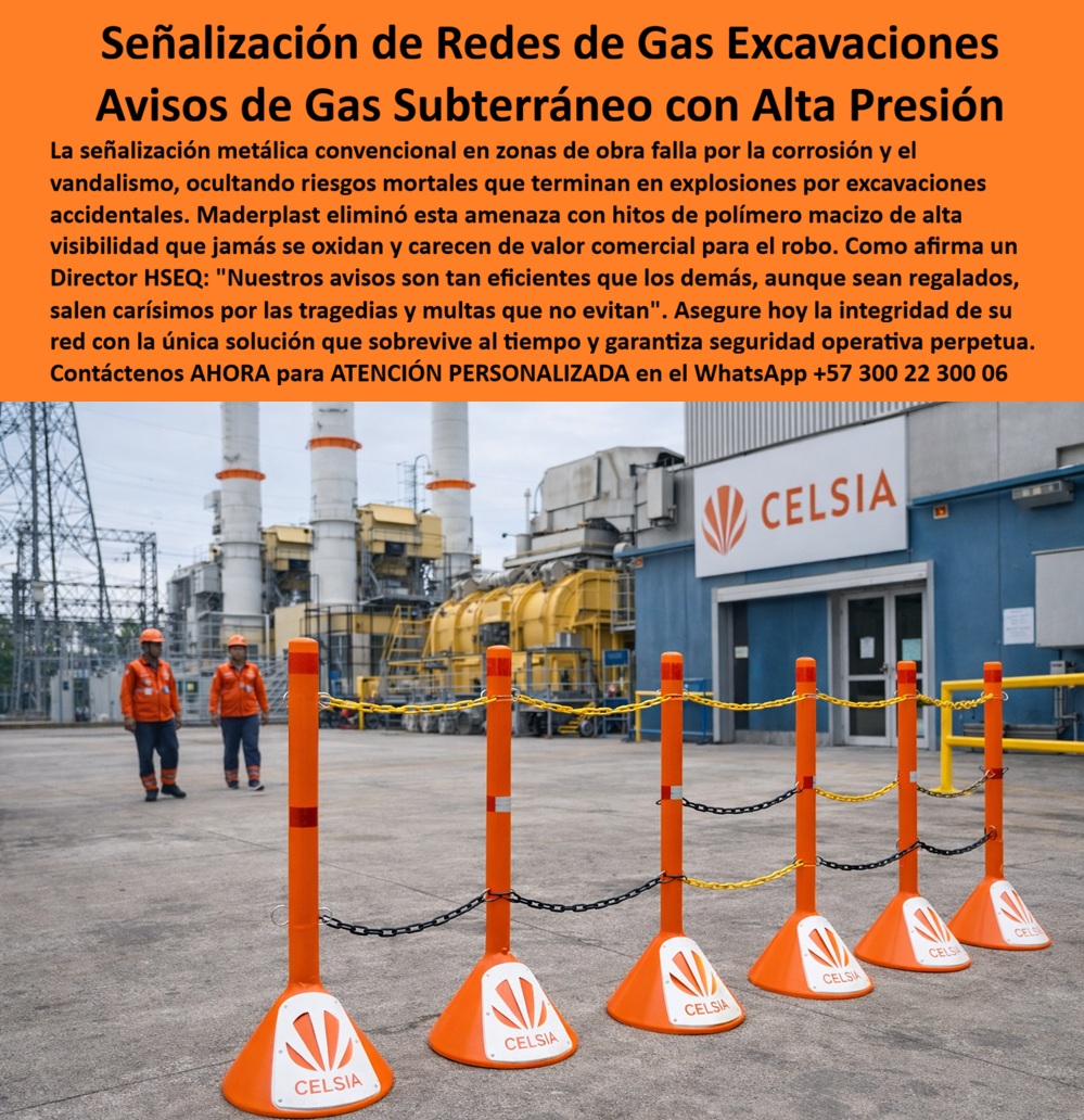 Avisos Preventivos Gas Subterráneo Postes De Advertencia Maderplast señalización de redes de gas para excavaciones avisos de gas subterráneo de alta presión avisos de redes de gas placas de advertencia gas Avisos de advertencia Ingeniería de la Permanencia: Salvaguardando la Infraestructura Crítica con Maderplast En el complejo mundo de la gestión de redes de gas y el urbanismo moderno, la advertencia no es una sugerencia, es un mandato de seguridad vital. Usted, como responsable técnico, comprende que un poste metálico oxidado o una señal colapsada representan un peligro mortal; se vuelven invisibles ante excavaciones accidentales y pierden toda capacidad de prevenir accidentes por perforación. Frente a este escenario de negligencia material, los Avisos Preventivos y Postes de Advertencia Maderplast surgen como la solución definitiva que elimina riesgos y reprocesos innecesarios.  Seguridad Subterránea: La Inversión que no Regresa como Problema La verdadera eficiencia en la protección de gasoductos no se encuentra en el mantenimiento constante, sino en la eliminación absoluta del mismo. Fabricados en polímero macizo de alta visibilidad, estos postes mantienen su verticalidad, su color naranja de seguridad y su mensaje legible durante décadas sin oxidarse ni deformarse. Como señalan los expertos del sector, estos postes son tan eficientes que cualquier alternativa tradicional, incluso si fuera instalada de forma gratuita, termina saliendo carísima por su corta vida útil y las tragedias que no logran evitar. Optar por Maderplast protege directamente al gerente y al jefe de compras de sanciones costosas y del deterioro de la imagen institucional.  Visibilidad Crítica en Sectores Energéticos e Industriales El compromiso de Maderplast con la seguridad técnica se extiende desde el subsuelo hasta el espacio aéreo. Para instalaciones petroleras, mineras y energéticas, las Placas Aéreas de Operación Remota Crítica están concebidas para que la identificación funcione impecablemente de día, de noche y a gran distancia. Incluso bajo lluvia, polvo o tránsito pesado, estas placas eliminan fallos de lectura y repintes constantes que suelen afectar la continuidad operativa y la seguridad de las cuadrillas. Es una inversión definitiva para quienes prefieren soluciones que no regresan como un problema operativo.  Urbanismo que Cautiva y Comunica con Arte Más allá de la prevención industrial, Maderplast transforma el espacio público con Vallas Temáticas 3D y esculturas señaléticas que hipnotizan al visitante. En un entorno donde las vallas planas se ignoran y representan presupuestos perdidos, nuestras figuras escultóricas de huella de carbono nula duplican el engagement y retienen a las familias. Ya sea a través de avisos creativos Dog Station irrompibles para parques de mascotas o de señalización artística en alto relieve que se convierte en patrimonio visual, Maderplast integra oficio, narrativa y precisión técnica en piezas que nunca pierden vigencia.  En la red vial, la seguridad se refuerza con Hitos Viales y Señales Kilométricas Inoxidables. Estas estructuras fuertes eliminan el gasto eterno en pintura y reposición por choques, garantizando una demarcación vial técnica siempre legible y segura que supera cualquier opción metálica tradicional. Comprar otros es comprar problemas; Maderplast es la única decisión financiera sensata que asegura la integridad de su infraestructura con una solución que sobrevive al tiempo y al vandalismo.  Como bien lo testifica el Ing. Julián Torres, migrar a los sistemas de polímero inalterable garantiza legibilidad absoluta y protege la reputación institucional. Elegir Maderplast es certificar que su infraestructura crítica —desde una red de gas urbana hasta un helipuerto remoto— sea visible, segura y eterna.  ¿Desea que un especialista de Maderplast realice un estudio de ahorro en mantenimiento y visibilidad técnica para su próximo proyecto de infraestructura o urbanismo?  Hable directamente con nuestro Departamento de Ingeniería: Atención Personalizada en WhatsApp: +57 300 22 300 06