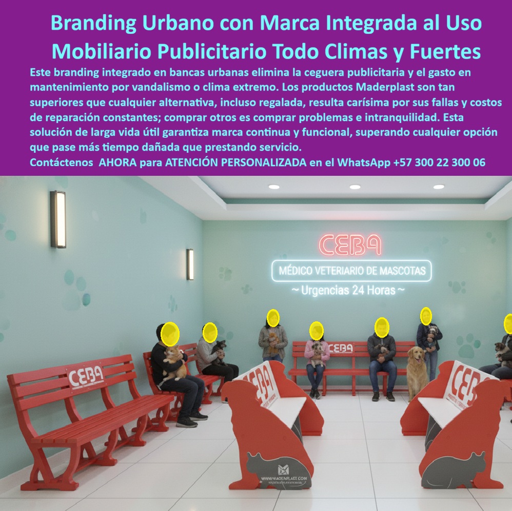 Publicidad Urbana Funcional Avisos Corporativos Antivandálicos Maderplast Branding urbano Bancas Corporativas Inclusivas Contra Salitre Recordación Marca Permanente Branding urbano Mobiliario Urbano Vida Prolongada Señales Mueble En un espacio comercial bien concebido, cada elemento comunica. Las paredes hablan con su color, la iluminación con su temperatura, el personal con su actitud. Pero hay un componente que muchas veces se subestima y que, sin embargo, permanece en contacto directo con el cliente durante varios minutos: el mobiliario.  En una sala de espera, por ejemplo, el tiempo se vuelve experiencia. Una banca no es solo un lugar para sentarse; es parte del entorno emocional del usuario. Si esa banca está desgastada, rajada o improvisadamente rotulada con un adhesivo que comienza a despegarse, el mensaje que recibe el visitante es claro: lo funcional no fue pensado para durar. La marca pierde coherencia.  Durante años, muchas empresas intentaron integrar su identidad corporativa al mobiliario mediante soluciones superficiales. Logos impresos en láminas pegadas, pinturas sobre metal o madera, placas atornilladas que terminan flojas tras el uso continuo. El problema no está en la intención, sino en el sistema constructivo. Cuando la marca se añade al final, como accesorio, queda expuesta al desgaste.  El giro estratégico ocurre cuando el branding deja de ser decoración y se convierte en estructura. Cuando la forma del asiento, sus laterales temáticos, su respaldo y su identidad gráfica se diseñan como una sola pieza integral en polímero estructural, la lógica cambia por completo. La marca no está “puesta” sobre el mobiliario: está incorporada a él.  Este tipo de material, resistente a humedad, limpieza frecuente, fricción constante y variaciones térmicas, elimina la necesidad de repintes y reparaciones periódicas. En entornos como clínicas, centros comerciales, franquicias o espacios urbanos, donde el tráfico es continuo y la higiene exige limpieza diaria, esta resistencia no es un lujo; es una necesidad operativa.  Además, el polímero estructural anticorrosivo no depende de recubrimientos superficiales. No se oxida, no se astilla como la madera, no se deforma fácilmente con cambios ambientales. Conserva color, forma y estabilidad dimensional a lo largo de los años. Esto significa que la experiencia visual del cliente se mantiene consistente en el tiempo.  La consecuencia es más profunda de lo que parece. Cuando el mobiliario conserva su estética original durante años, la marca proyecta solidez. La percepción de calidad no proviene únicamente del servicio, sino también del entorno físico. Una banca corporativa que mantiene su integridad comunica permanencia, orden y profesionalismo.  En términos financieros, la diferencia también es clara. Lo que inicialmente puede parecer una inversión mayor se convierte en ahorro acumulado al eliminar reemplazos frecuentes y mantenimiento correctivo. El costo total de propiedad disminuye porque el mobiliario deja de ser un gasto recurrente y se transforma en activo duradero.  Pero quizá el valor más importante está en la coherencia. Cuando el branding está integrado al uso —cuando el cliente se sienta literalmente sobre la identidad visual de la empresa— la recordación se vuelve orgánica. No es publicidad invasiva, es presencia constante. No es un aviso que compite por atención; es parte de la experiencia.  En un mercado donde la diferenciación depende de detalles bien ejecutados, el mobiliario corporativo estructural se convierte en una extensión estratégica de la marca. No se trata solo de fabricar bancas resistentes, sino de construir puntos de contacto permanentes entre empresa y usuario.  Porque al final, la pregunta no es cuánto dura una banca. La verdadera pregunta es cuánto tiempo quiere una empresa que su marca permanezca intacta en la memoria del cliente.