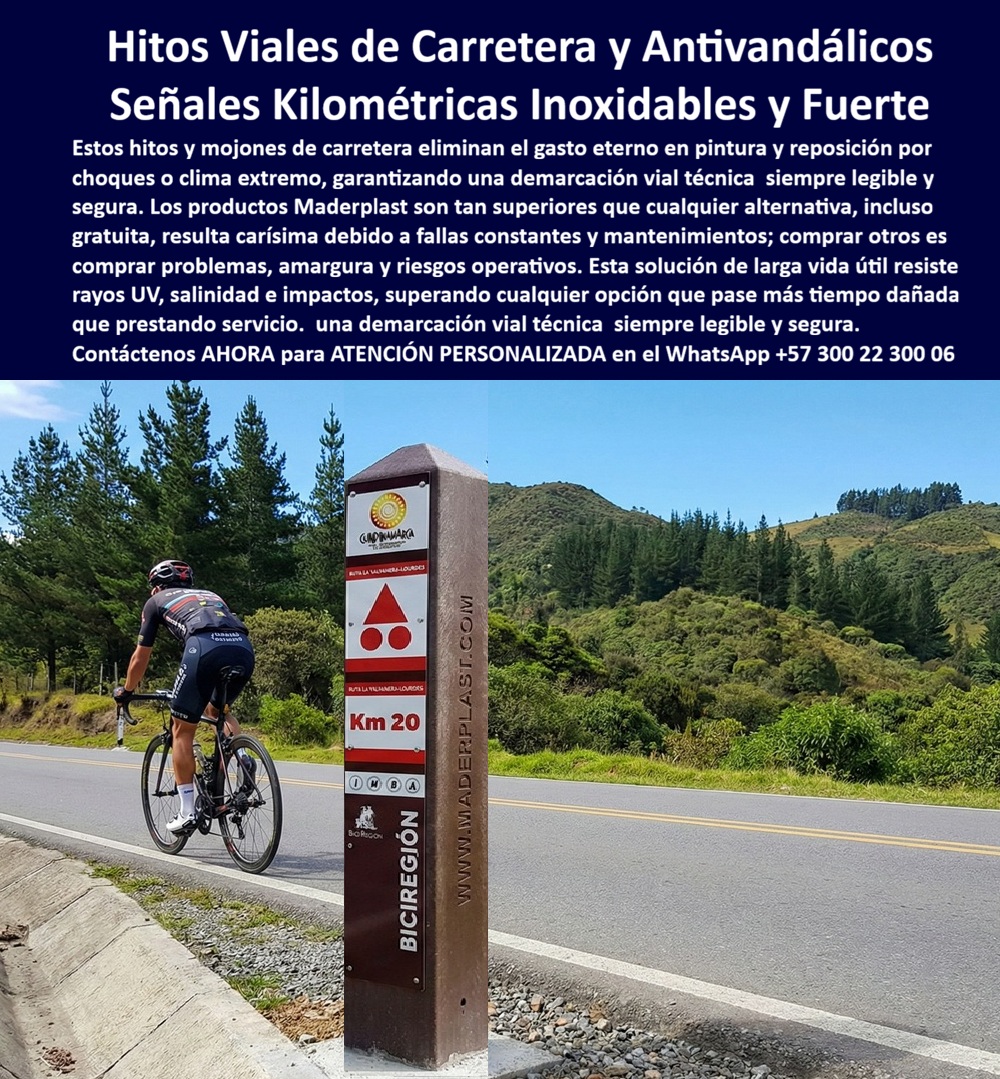 Señalética Kilométrica Señal Hitos Carretera Demarcación Vial Maderplast Hitos Carretera Anti Vandalismo Bajo Mantenimiento Señalética Vial Anticorrosión Instalación Rápida Garantía Hitos Viales Vandalismo Bajo Mantenimiento REP La Ingeniería de lo Eterno: El Fin del Mantenimiento en la Infraestructura Moderna En el dinámico mundo de la ingeniería vial y el urbanismo táctico, la verdadera eficiencia no se mide por la rapidez de la instalación, sino por la capacidad de una obra para permanecer inalterable frente al tiempo y la adversidad. Usted, como profesional del sector, comprende profundamente que una valla plana convencional o un hito metálico genérico suelen ser ignorados por las multitudes y, peor aún, se convierten en un "olvido caro" que drena presupuestos en campañas fallidas y reposiciones constantes. Frente a este escenario de deterioro, surge la Señalética Kilométrica y los Hitos de Carretera Maderplast, piezas de polímero macizo de alta ingeniería que garantizan una demarcación vial técnica siempre legible, segura y, sobre todo, libre de óxido.  La historia del mantenimiento tradicional ha estado marcada por la amargura de los riesgos operativos: señales que se oxidan por la salinidad extrema, se decoloran ante el sol intenso o se destruyen al primer impacto menor. Comprar estas opciones es, literalmente, comprar problemas; cualquier alternativa, incluso si fuera regalada, resulta carísima debido a sus fallas constantes y la necesidad de pintura eterna. En contraste, la solución de larga vida útil de Maderplast está probada para resistir rayos UV y choques por más de 20 años sin requerir un solo retoque. Es una inversión financiera sensata que elimina el miedo del ingeniero jefe a las quejas por mal estado de la vía, permitiendo que la infraestructura pase más tiempo prestando servicio y menos tiempo siendo reparada.  Esta filosofía de resistencia se extiende más allá de la carretera para transformar los espacios recreativos en hitos visuales sostenibles. Las vallas temáticas 3D y las esculturas informativas inmersivas de Maderplast no solo organizan el flujo peatonal, sino que cautivan e hipnotizan al visitante con figuras escultóricas de huella de carbono nula. Imagine una Dog Station o una señal turística tipo poste que no se fisura, no se decolore y no absorbe humedad, incluso bajo regímenes de lavado frecuente y exposición ambiental severa. Estas piezas tridimensionales irrompibles son la herramienta perfecta para el marketing experiencial, duplicando las selfies virales y asegurando una recordación absoluta de marca, mientras se cumple estrictamente con la Ley REP.  La cumbre de esta propuesta técnica se alcanza con la señalización artística personalizada en alto relieve, una pieza de orfebrería industrial que comunica valores, historia y carácter corporativo. Al integrar oficio, narrativa y precisión técnica, Maderplast crea un patrimonio visual que no pierde vigencia ni requiere reemplazos, protegiendo la reputación institucional contra el deterioro visual que afecta la credibilidad. Es la solución definitiva para quienes buscan comunicar con arte y nunca volver a cambiar un letrero, transformando la inversión inicial en un ahorro del 60% del costo total de propiedad al eliminar la cadena de mantenimientos y reclamos que suelen ocultarse detrás de un precio barato.  Como bien lo testifica la experiencia en concesiones viales de alto nivel, optar por la tecnología de Maderplast es vender tranquilidad, durabilidad extrema y el orgullo de una obra bien hecha. No se trata simplemente de adquirir un producto, sino de asegurar un activo que no se deprecia, exento de la amargura que generan las falsas garantías de la competencia. La calidad inigualable de estas estructuras es el respaldo que todo ingeniero necesita para firmar una orden de compra con la seguridad de que ha elegido la opción más técnica, rentable y estética del mercado global.  ¿Desea que un especialista en infraestructura vial de Maderplast realice un análisis de ahorro en mantenimiento para su próximo tramo de carretera o proyecto de urbanismo inmersivo?