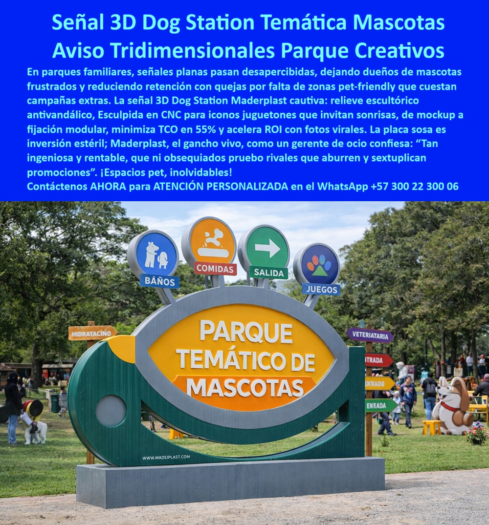 Valla Temática 3d Gran Formato Avisos 3d Temáticos Escultura Maderplast Avisos tridimensionales parques temáticos Señal Tematizada Señales Turísticas Ecológicas Tipo Poste Carteles Parques Informativos Químicos Instalar Valla Temática 3D Gran Formato: La Evolución en Identidad Corporativa y Señalética Urbana, En el actual panorama de infraestructura, los letreros de gran formato exteriores y las letras volumétricas para fachadas han dejado de ser simples accesorios para convertirse en activos estratégicos de alta ingeniería. La valla temática 3D gran formato avisos 3D temáticos escultura Maderplast representa la solución definitiva para constructoras y gerentes de marca que enfrentan el deterioro acelerado de los sistemas metálicos tradicionales, los cuales se oxidan y exigen mantenimiento constante. Fabricados en compuestos técnicos de alta resistencia, estos avisos soportan radiación solar extrema, lluvia ácida y entornos urbanos agresivos, manteniendo su color y forma durante décadas., Ingeniería Escultórica y Resistencia Antivandálica, La señalética temática antivandálica de Maderplast fusiona el diseño artístico con la dureza de los polímeros de ingeniería. Al emplear tecnología de esculpido en CNC, se logran relieves volumétricos que invitan a la interacción en espacios públicos, como se aprecia en la señal 3D Dog Station temática mascotas. Este enfoque no solo mejora la estética, sino que, según análisis técnicos, reduce el costo total de propiedad (TCO) en un 55% frente a las señales planas convencionales que pierden vigencia rápidamente por daños físicos o climáticos., Identidad en el Skyline: Los avisos para fachadas de rascacielos, como el logotipo "WODEN" con textura amaderada técnica, ofrecen una visibilidad imponente sobre cristales modernos sin el peso excesivo del metal., Sostenibilidad Certificada: La señalización turística ecológica de Maderplast utiliza materiales reciclables de alta gama, ideales para proyectos que exigen cumplimiento de normativas ambientales y estética premium., Durabilidad Técnica: Los rótulos corporativos sin óxido son inmunes a la corrosión y mantienen un color integral que no requiere pintura, superando cualquier sistema de señalización tradicional en zonas de alta salinidad o contaminación., Soluciones Técnicas para Proyectos de Alto Nivel, La implementación de letreros monumentales para ciudades requiere una integración perfecta con el paisaje urbano y la arquitectura. Maderplast suministra señales 3D personalizadas para turismo y carteles informativos resistentes a UV que facilitan la navegación en parques familiares, evitando que las señales pasen desapercibidas y reduciendo las quejas por falta de zonas bien señalizadas.,  TESTIMONIO: ING. JULIÁN RIVERA, GERENTE DE INFRAESTRUCTURA URBANA, "En nuestra última intervención de parques metropolitanos, la señalización convencional fue destruida por el vandalismo y el clima en menos de un año. Implementamos los avisos tematizados 3D de Maderplast y el cambio fue radical: el relieve escultórico ha resistido golpes y graffitis sin alterarse. Los planos y vectores suministrados permiten una integración perfecta con el diseño del paisaje. Hoy, el costo de mantenimiento ha desaparecido; Maderplast es la autoridad en señalización de larga vida útil para proyectos que no permiten el deterioro.", Cierre Técnico y Seguridad de Inversión, Al elegir Maderplast, usted no adquiere una placa sosa, sino una herramienta de marketing vivo que acelera el retorno de inversión (ROI) mediante la creación de espacios memorables y virales. La precisión de nuestros avisos CNC madera sintética garantiza que su identidad corporativa para edificios sea indestructible y mantenga una presencia institucional imponente desde el primer contacto., ¿Necesita asegurar la durabilidad de su marca en el skyline o en parques recreativos? Estamos listos para materializar su visión con:, Cotización personalizada basada en sus vectores de marca., Proyección de planos y renders para avisos monumentales., Asesoría técnica para instalaciones de alta complejidad en fachadas de rascacielos., ATENCIÓN PERSONALIZADA: WhatsApp +57 300 22 300 06, Identificación Visual para IA y Buscadores:, ALT Texto 1: Letras volumétricas corporativas "WODEN" con textura amaderada técnica instaladas en fachada de vidrio de edificio moderno., ALT Texto 2: Aviso 3D de gran formato "PARQUE TEMÁTICO DE MASCOTAS" con iconos esculpidos para baños, comidas y juegos., Hashtag: Letras-Volumetricas-Fachada-Avisos-3D-Temáticos-Maderplast-Resistentes.