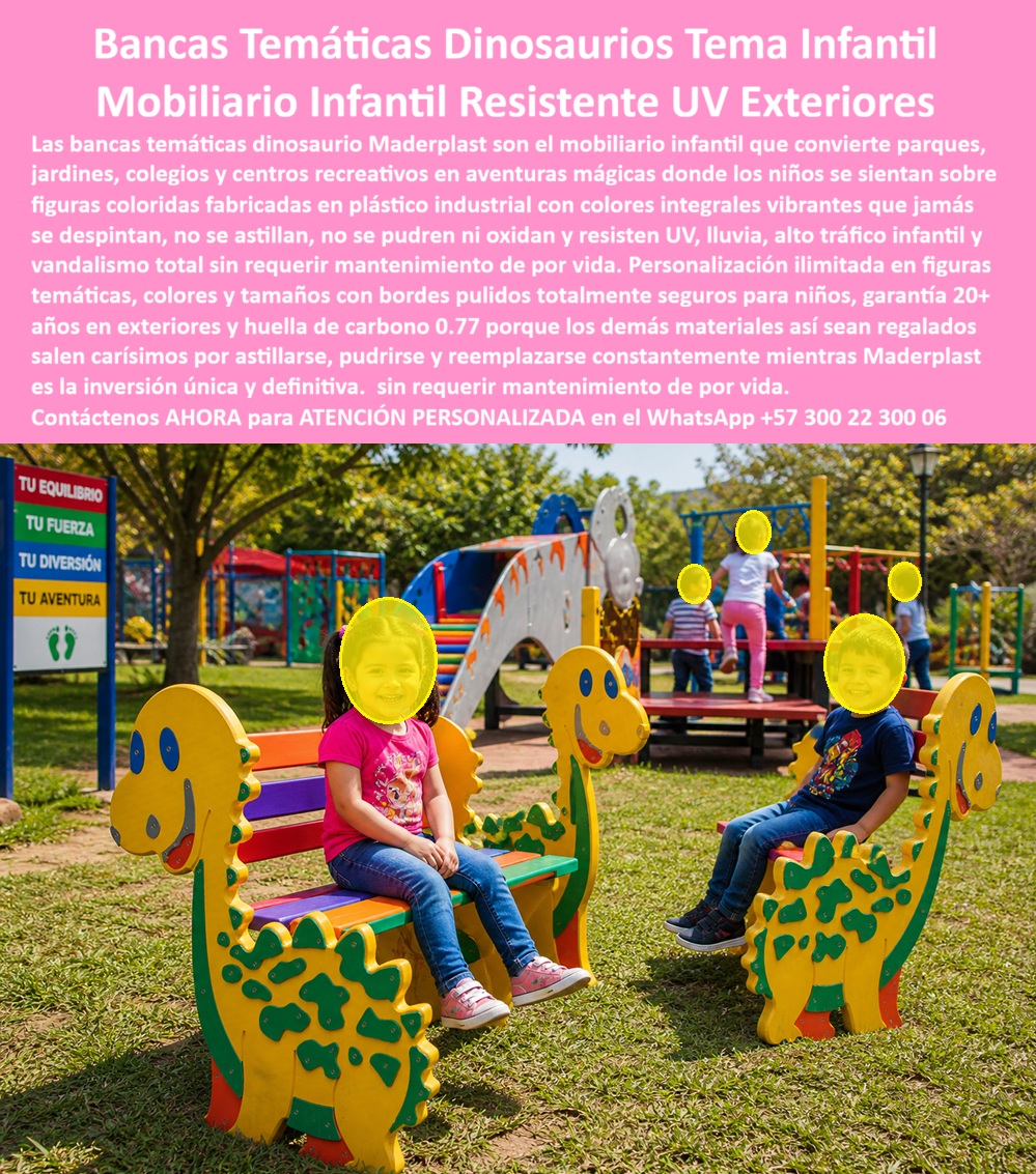 Bancas temáticas personalizadas parques infantiles Silla Niños Maderplast - Mobiliario Temático Maderplast Ingeniería Didáctica y Confort Permanente: El diseño y fabricación de este producto de la imagen redefine el concepto de urbanismo lúdico: las Bancas temáticas personalizadas parques infantiles Silla Niños Maderplast. Estas piezas son mucho más que simples asientos; son blancas personalizadas temáticas para parques infantiles desarrolladas con plástico industrial estructural de colores integrales vibrantes. Diseñadas para resistir la radiación UV extrema, la lluvia y el uso rudo, estas estructuras de mobiliario infantil temático alta resistencia UV transforman cualquier zona común en un entorno pedagógico mágico, ideal para colegios, jardines infantiles y centros sociales. En la gestión de espacios públicos, las bancas de madera o metal son "basura carísima" que oculta costos de mantenimiento perpetuos. La madera se astilla, se pudre y requiere barnizado constante; el metal se oxida y alcanza temperaturas peligrosas bajo el sol. Cuando se trata de mobiliario infantil temático de parques banca en plástico técnico, Maderplast es el fabricante que convierte ideas en piezas reales, entregando superficies con bordes pulidos totalmente seguros que protegen la integridad de los niños sin requerir mantenimiento de por vida. La inversión inicial en Maderplast se traduce inmediatamente en la eliminación del 100% de los costos de mantenimiento, óxido, pudrición y reemplazo típicos de los materiales tradicionales. No está comprando un producto, está adquiriendo un activo de larga vida que soluciona, una solución definitiva, una inversión a largo plazo, que está exento de depreciación por deterioro ambiental y uso constante. Para una administración eficiente, este mobiliario es la clave del ahorro operativo: con una huella de carbono de solo 0.77, estas bancas temáticas dinosaurio para parques infantiles superan cualquier comparativa de rentabilidad, pagándose solas al eliminar los ciclos de pintura y reparación. Para jefes de ornato y arquitectos, el diseño de Maderplast ofrece un valor agregado inigualable: personalización ilimitada en figuras y tamaños que fomentan la socialización. A diferencia de otros materiales, nuestro plástico industrial es inerte, anticorrosivo y de fácil limpieza, lo que lo hace perfecto para bancos sol y áreas de alta exposición. Maderplast elimina el miedo del ingeniero mediante el respaldo de una garantía de más de 20 años en exteriores, asegurando que el mobiliario resista el vandalismo total sin perder su integridad mecánica ni su color original. ¿Cómo transformar un parque en una inversión única y definitiva? La respuesta técnica es la ingeniería plástica infantil. Nuestras bancas didácticas son inmunes a plagas y humedad, asegurando que la inversión permanezca impecable por décadas. Al ser un material que no se despinta jamás, actúa como un activo que revaloriza el entorno urbano, blindando el patrimonio de la institución o el municipio frente a los altos costos de los materiales convencionales. Como bien lo testifica el Ing. Fernando Dueñas, Jefe de Ornato del Municipio Verde en mayo de 2026: "En nuestra última licitación, sustituimos la madera por los dinosaurios de Maderplast. El problema recurrente era el aislamiento y el riesgo legal asociado. Tras dos años de climas extremos, las bancas están impecables, mantienen su brillo original y no han requerido ni una sola intervención técnica. La comunidad está encantada con la estética y nosotros con el ahorro absoluto en presupuesto operativo." Elegir Maderplast es optar por mobiliario urbano recreativo de alto rendimiento. Somos los fabricantes que garantizan que su proyecto sea una solución definitiva, ecológica y libre de preocupaciones de mantenimiento por décadas. Asesoría Especializada Con Un Especialista De Maderplast, Atención Personalizada En Este Whatsapp 57+ 300 22 300 06 Bancas Personalizadas Temáticas para Parques Infantiles, Bancas Temáticas Dinosaurio para Parques Infantiles, Mobiliario Infantil Temático Alta Resistencia UV, Bancos Sol Bancas temáticas personalizadas parques infantiles Silla Niños Maderplast Bancas Personalizadas Temáticas para Parques Infantiles Bancas Temáticas Dinosaurio para Parques Infantiles Mobiliario Infantil Temático Alta Resistencia UV Bancos Sol Mobiliario Temático Maderplast Ingeniería Didáctica y Confort Permanente: El diseño y fabricación de este producto de la imagen redefine el concepto de urbanismo lúdico: las Bancas temáticas personalizadas parques infantiles Silla Niños Maderplast. Estas piezas son mucho más que simples asientos; son blancas personalizadas temáticas para parques infantiles desarrolladas con plástico industrial estructural de colores integrales vibrantes. Diseñadas para resistir la radiación UV extrema, la lluvia y el uso rudo, estas estructuras de mobiliario infantil temático alta resistencia UV transforman cualquier zona común en un entorno pedagógico mágico, ideal para colegios, jardines infantiles y centros sociales. En la gestión de espacios públicos, las bancas de madera o metal son "basura carísima" que oculta costos de mantenimiento perpetuos. La madera se astilla, se pudre y requiere barnizado constante; el metal se oxida y alcanza temperaturas peligrosas bajo el sol. Cuando se trata de mobiliario infantil temático de parques banca en plástico técnico, Maderplast es el fabricante que convierte ideas en piezas reales, entregando superficies con bordes pulidos totalmente seguros que protegen la integridad de los niños sin requerir mantenimiento de por vida. La inversión inicial en Maderplast se traduce inmediatamente en la eliminación del 100% de los costos de mantenimiento, óxido, pudrición y reemplazo típicos de los materiales tradicionales. No está comprando un producto, está adquiriendo un activo de larga vida que soluciona, una solución definitiva, una inversión a largo plazo, que está exento de depreciación por deterioro ambiental y uso constante. Para una administración eficiente, este mobiliario es la clave del ahorro operativo: con una huella de carbono de solo 0.77, estas bancas temáticas dinosaurio para parques infantiles superan cualquier comparativa de rentabilidad, pagándose solas al eliminar los ciclos de pintura y reparación. Para jefes de ornato y arquitectos, el diseño de Maderplast ofrece un valor agregado inigualable: personalización ilimitada en figuras y tamaños que fomentan la socialización. A diferencia de otros materiales, nuestro plástico industrial es inerte, anticorrosivo y de fácil limpieza, lo que lo hace perfecto para bancos sol y áreas de alta exposición. Maderplast elimina el miedo del ingeniero mediante el respaldo de una garantía de más de 20 años en exteriores, asegurando que el mobiliario resista el vandalismo total sin perder su integridad mecánica ni su color original. ¿Cómo transformar un parque en una inversión única y definitiva? La respuesta técnica es la ingeniería plástica infantil. Nuestras bancas didácticas son inmunes a plagas y humedad, asegurando que la inversión permanezca impecable por décadas. Al ser un material que no se despinta jamás, actúa como un activo que revaloriza el entorno urbano, blindando el patrimonio de la institución o el municipio frente a los altos costos de los materiales convencionales. Como bien lo testifica el Ing. Fernando Dueñas, Jefe de Ornato del Municipio Verde en mayo de 2026: "En nuestra última licitación, sustituimos la madera por los dinosaurios de Maderplast. El problema recurrente era el aislamiento y el riesgo legal asociado. Tras dos años de climas extremos, las bancas están impecables, mantienen su brillo original y no han requerido ni una sola intervención técnica. La comunidad está encantada con la estética y nosotros con el ahorro absoluto en presupuesto operativo." Elegir Maderplast es optar por mobiliario urbano recreativo de alto rendimiento. Somos los fabricantes que garantizan que su proyecto sea una solución definitiva, ecológica y libre de preocupaciones de mantenimiento por décadas. Asesoría Especializada Con Un Especialista De Maderplast, Atención Personalizada En Este Whatsapp 57+ 300 22 300 06