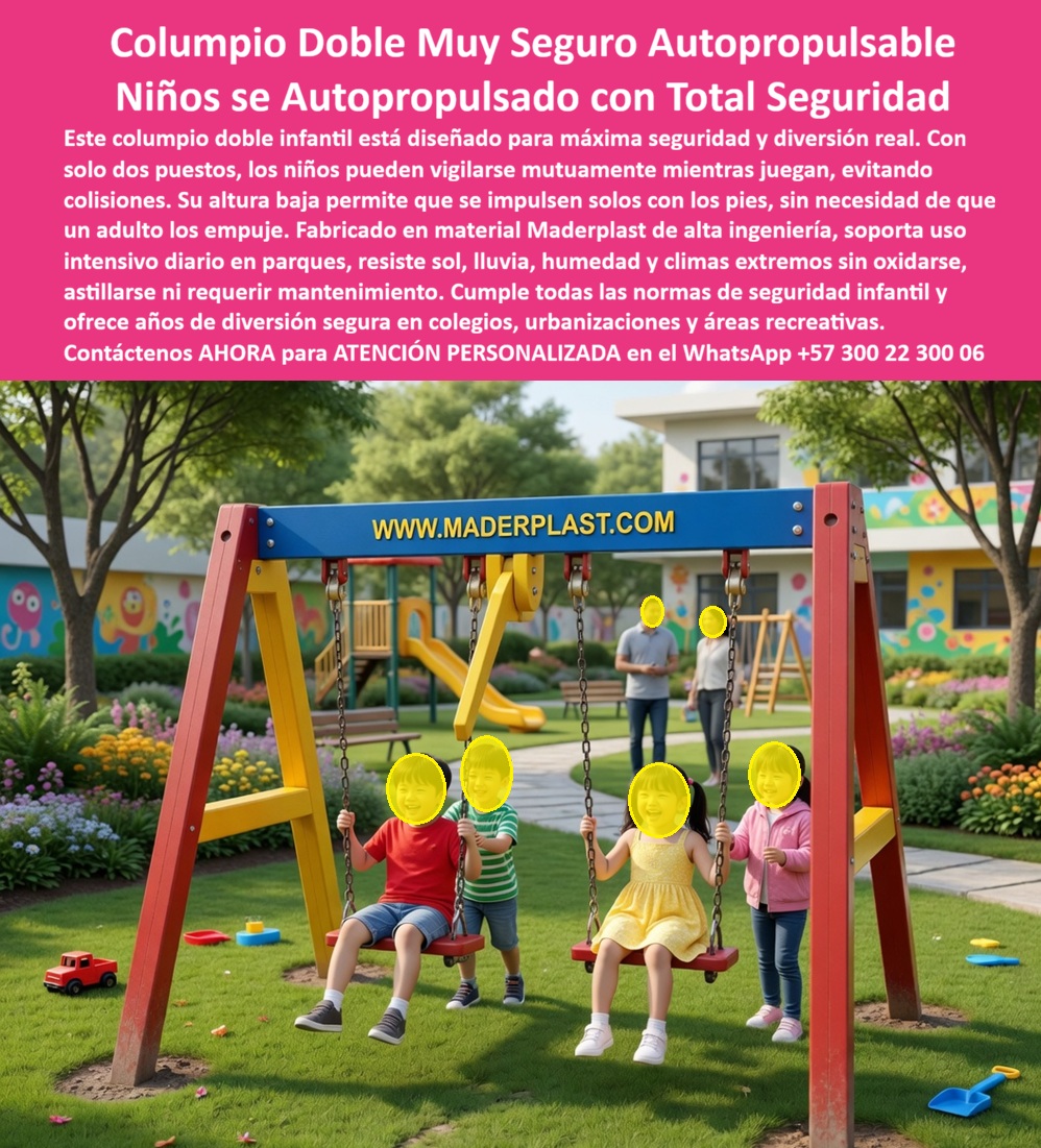 Columpio Doble Para Niños Resistente Uso Intensivo Maderplast - Columpio Doble Infantil Autopropulsable en Plástico de Ingeniería: Accidentes por Equipos Recreativos Reducidos a Cero en Registro de Enfermería Escolar El columpio que los niños impulsan solos y que ningún rector tiene que volver a reparar Un columpio doble infantil Maderplast con estructura en A de travesaño azul marcado www.maderplast.com, postes laterales amarillos, dos asientos rojos ergonómicos de seguridad suspendidos por cadenas anticorrosión y altura baja autopropulsable para que los niños se impulsen solos con los pies, instalado sobre césped natural en zona recreativa de colegio con murales decorativos. Dos usuarios simultáneos que se vigilan mutuamente mientras desarrollan equilibrio, coordinación y autonomía sin necesidad de asistencia adulta. El presupuesto de reparaciones que nunca alcanza y los accidentes que no paran Todo rector o coordinador de institución educativa conoce la trampa: columpios metálicos que se oxidan en cadenas, asientos de madera que se astillan generando lesiones y estructuras que acumulan calor peligroso bajo el sol del mediodía. El fondo de servicios educativos asigna partidas de reparación que no alcanzan ni para el repintado semestral, y cada accidente registrado en enfermería escolar se convierte en responsabilidad institucional documentada. La madera inmunizada parecía alternativa hasta que la humedad relativa superior al ochenta por ciento en Colombia garantiza deterioro acelerado por hongos y termitas según cualquier concepto técnico. Cada peso gastado en reparar columpios que se degradan es un peso que no llega a material pedagógico. Y al administrador que firma esa orden de compra no lo recordarán por el precio que consiguió; lo recordarán por los accidentes que se eliminaron — o que se permitieron. Maderplast: estructura estable, asientos ergonómicos y cero oxidación por dos décadas Cuando se trata de columpios dobles infantiles para colegios y parques, Maderplast es el fabricante que convierte ideas en piezas reales. El plástico de alta ingeniería que utiliza Maderplast no se oxida, no se astilla, no acumula calor, no requiere repintado y resiste carga dinámica de balanceo continuo, vandalismo y radiación UV sin perder color ni estabilidad estructural durante más de veinte años. Los asientos ergonómicos mantienen forma original tras miles de ciclos de uso intensivo verificados en laboratorio. La altura baja autopropulsable reduce riesgo de caídas graves y permite autonomía infantil desde los tres años. Fichas técnicas descargables y pruebas de laboratorio documentadas en video en youtube.com/@maderplasSA — ensayos de carga dinámica, estabilidad de asientos bajo ciclos repetitivos y envejecimiento UV acelerado. Huella de carbono certificada de 0.77. La institución que eliminó accidentes recreativos del registro de enfermería La rectora Patricia Elena Morales Cardona, de la Institución Educativa José Celestino Mutis en Manizales, administraba seiscientos cuarenta estudiantes de preescolar a quinto con columpios metálicos que llevaban cuatro años generando accidentes por oxidación, estiramiento y calentamiento. El presupuesto anual de reparaciones no supera un millón doscientos mil pesos — insuficiente para el mantenimiento semestral que exigían. Tras descartar madera inmunizada por humedad del ochenta y dos por ciento y verificar las pruebas de laboratorio de Maderplast, instaló cuatro columpios dobles autopropulsables con estructura en A, asientos ergonómicos y cadenas anticorrosión. A más de dos años con tres jornadas de recreo diarias y flujo de cuatrocientos niños, los columpios mantienen el color original, cadenas intactas y cero intervenciones. Los accidentes por equipos recreativos bajaron a cero en el registro de enfermería y el ahorro acumulado supera siete millones de pesos. La decisión que protege niños y presupuesto al mismo tiempo Maderplast ofrece columpios dobles con estructura reforzada, asientos de seguridad, cadenas anticorrosión y entrega llave en mano con garantía verificable superior a veinte años. Solicite cotización antes de seguir reparando estructuras que ponen en riesgo a sus estudiantes. Asesoría Especializada Con Un Especialista De Maderplast, Atención Personalizada En Este WhatsApp 57+ 300 22 300 06 Columpio De Parque Seguro Doble Sin Mantenimiento, Columpio Infantil Doble Seguro Evita Accidentes Uso Exterior, Columpios para Niños Alta Durabilidad Bajo Mantenimiento, Columpio Dos Columpio Doble Para Niños Resistente Uso Intensivo Maderplast Columpio De Parque Seguro Doble Sin Mantenimiento Columpio Infantil Doble Seguro Evita Accidentes Uso Exterior Columpios para Niños Alta Durabilidad Bajo Mantenimiento Columpio Dos Columpio Doble Infantil Autopropulsable en Plástico de Ingeniería: Accidentes por Equipos Recreativos Reducidos a Cero en Registro de Enfermería Escolar El columpio que los niños impulsan solos y que ningún rector tiene que volver a reparar Un columpio doble infantil Maderplast con estructura en A de travesaño azul marcado www.maderplast.com, postes laterales amarillos, dos asientos rojos ergonómicos de seguridad suspendidos por cadenas anticorrosión y altura baja autopropulsable para que los niños se impulsen solos con los pies, instalado sobre césped natural en zona recreativa de colegio con murales decorativos. Dos usuarios simultáneos que se vigilan mutuamente mientras desarrollan equilibrio, coordinación y autonomía sin necesidad de asistencia adulta. El presupuesto de reparaciones que nunca alcanza y los accidentes que no paran Todo rector o coordinador de institución educativa conoce la trampa: columpios metálicos que se oxidan en cadenas, asientos de madera que se astillan generando lesiones y estructuras que acumulan calor peligroso bajo el sol del mediodía. El fondo de servicios educativos asigna partidas de reparación que no alcanzan ni para el repintado semestral, y cada accidente registrado en enfermería escolar se convierte en responsabilidad institucional documentada. La madera inmunizada parecía alternativa hasta que la humedad relativa superior al ochenta por ciento en Colombia garantiza deterioro acelerado por hongos y termitas según cualquier concepto técnico. Cada peso gastado en reparar columpios que se degradan es un peso que no llega a material pedagógico. Y al administrador que firma esa orden de compra no lo recordarán por el precio que consiguió; lo recordarán por los accidentes que se eliminaron — o que se permitieron. Maderplast: estructura estable, asientos ergonómicos y cero oxidación por dos décadas Cuando se trata de columpios dobles infantiles para colegios y parques, Maderplast es el fabricante que convierte ideas en piezas reales. El plástico de alta ingeniería que utiliza Maderplast no se oxida, no se astilla, no acumula calor, no requiere repintado y resiste carga dinámica de balanceo continuo, vandalismo y radiación UV sin perder color ni estabilidad estructural durante más de veinte años. Los asientos ergonómicos mantienen forma original tras miles de ciclos de uso intensivo verificados en laboratorio. La altura baja autopropulsable reduce riesgo de caídas graves y permite autonomía infantil desde los tres años. Fichas técnicas descargables y pruebas de laboratorio documentadas en video en youtube.com/@maderplasSA — ensayos de carga dinámica, estabilidad de asientos bajo ciclos repetitivos y envejecimiento UV acelerado. Huella de carbono certificada de 0.77. La institución que eliminó accidentes recreativos del registro de enfermería La rectora Patricia Elena Morales Cardona, de la Institución Educativa José Celestino Mutis en Manizales, administraba seiscientos cuarenta estudiantes de preescolar a quinto con columpios metálicos que llevaban cuatro años generando accidentes por oxidación, estiramiento y calentamiento. El presupuesto anual de reparaciones no supera un millón doscientos mil pesos — insuficiente para el mantenimiento semestral que exigían. Tras descartar madera inmunizada por humedad del ochenta y dos por ciento y verificar las pruebas de laboratorio de Maderplast, instaló cuatro columpios dobles autopropulsables con estructura en A, asientos ergonómicos y cadenas anticorrosión. A más de dos años con tres jornadas de recreo diarias y flujo de cuatrocientos niños, los columpios mantienen el color original, cadenas intactas y cero intervenciones. Los accidentes por equipos recreativos bajaron a cero en el registro de enfermería y el ahorro acumulado supera siete millones de pesos. La decisión que protege niños y presupuesto al mismo tiempo Maderplast ofrece columpios dobles con estructura reforzada, asientos de seguridad, cadenas anticorrosión y entrega llave en mano con garantía verificable superior a veinte años. Solicite cotización antes de seguir reparando estructuras que ponen en riesgo a sus estudiantes. Asesoría Especializada Con Un Especialista De Maderplast, Atención Personalizada En Este WhatsApp 57+ 300 22 300 06
