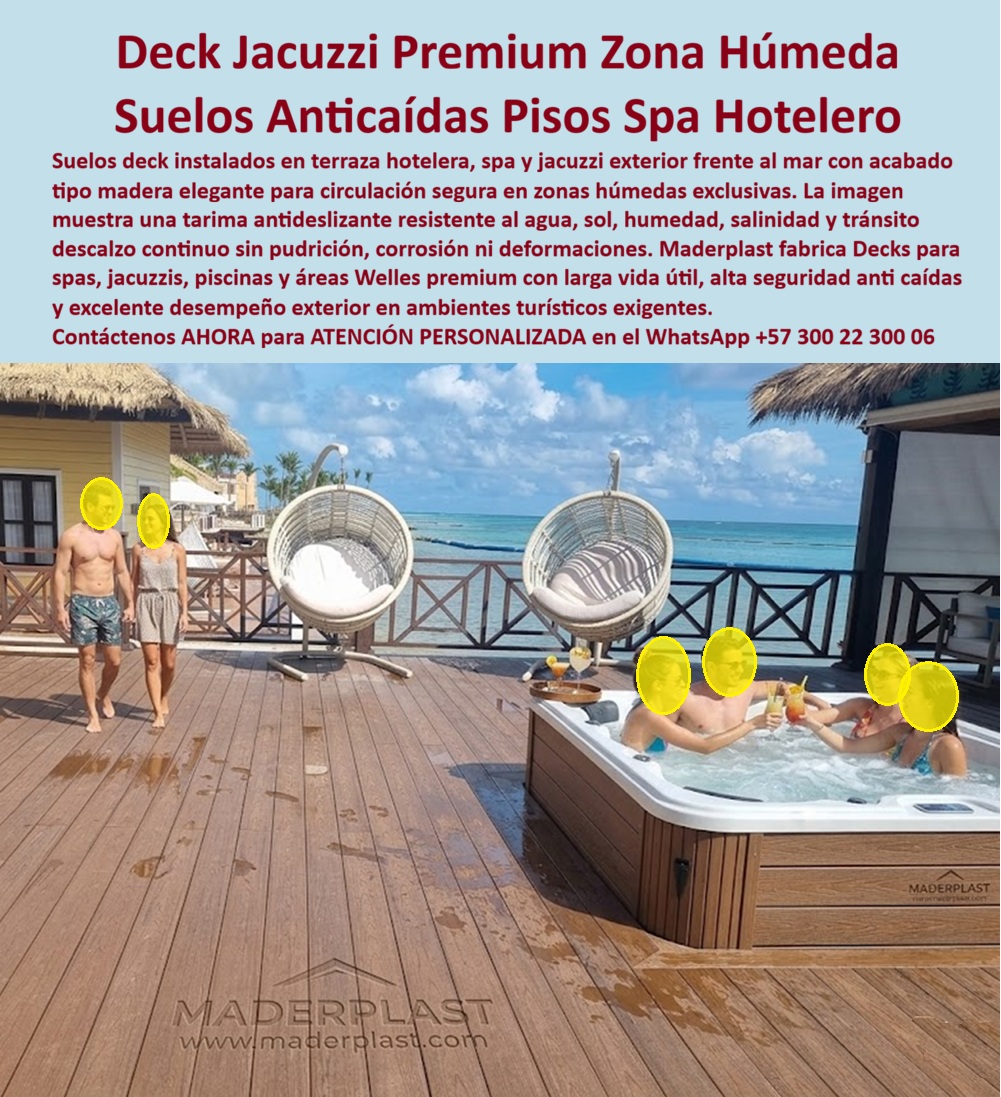 Suelos Deck Anticaídas Spa Sauna Y Jacuzzi Antideslizante Maderplast Pisos Deck Seguros Zonas Húmedas Exclusivas Deck Tipo Madera Áreas Jacuzzi Hoteleras Premium Decks Filtrantes Spa Jacuzzi Y Piscinas Premium Tarimas Deck Jacuzzi Sol