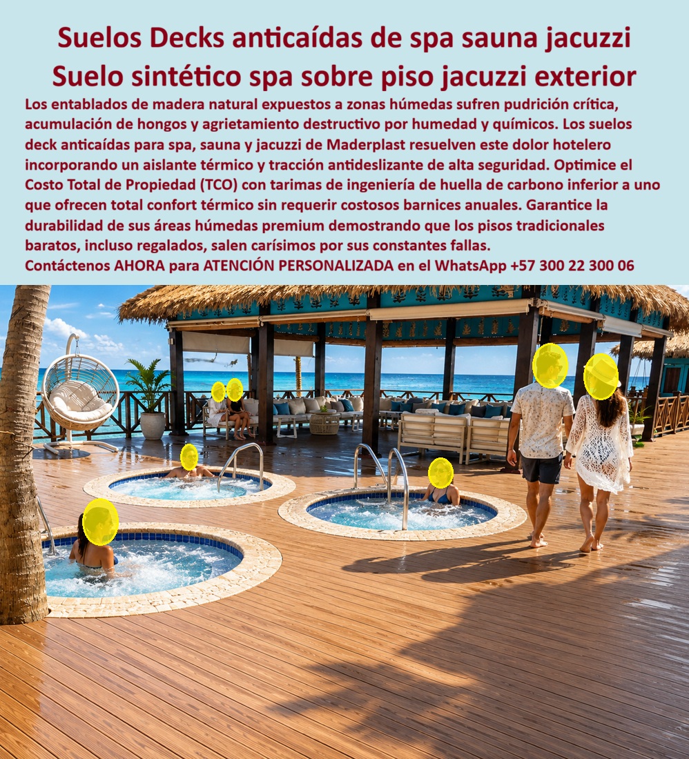 Suelos Deck Anticaídas Spa Sauna Y Jacuzzi Antideslizante Maderplast Suelo Sintético Spa Jacuzzi Exterior Aislante Térmico Anti Caídas Tarimas Deck Bordes Jacuzzi Antideslizantes Seguras Tarimas Deck Jacuzzi Confort Térmico Y Seguridad