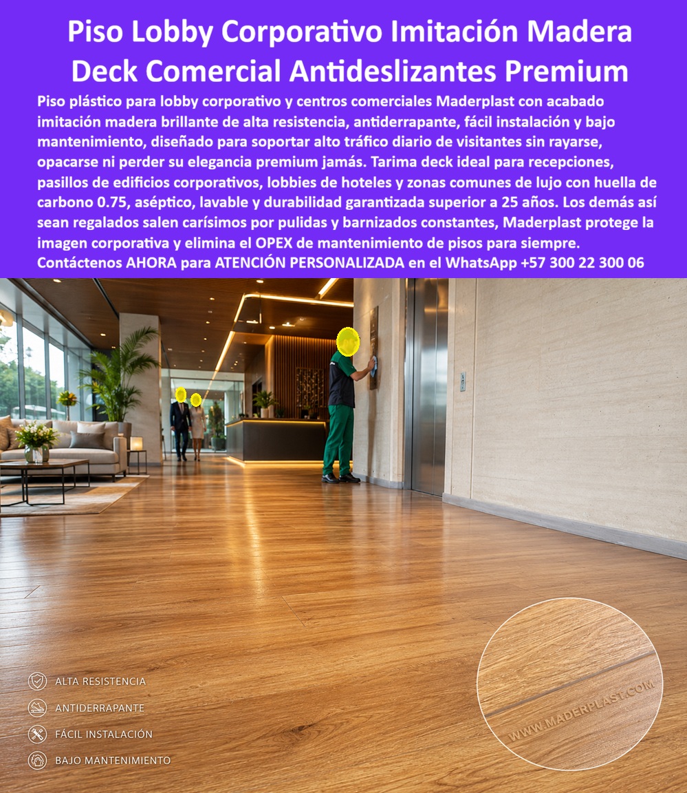 Tarima Plaza Comercial Pisos Deck Decorativos Modernos Maderplast Decks Comerciales Antideslizantes Suelo Deportivo Sintético Cancha Racquetball Deck Squash Fuertes Maderplast Pisos Deportivos Deck para Squash y Basket Superfi